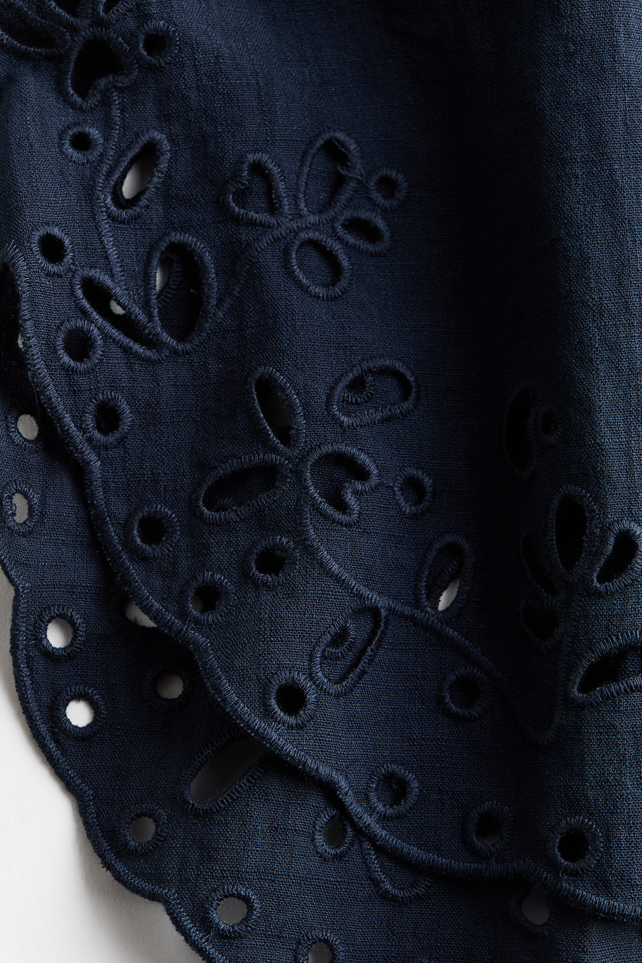 Beach Shirt with Eyelet Embroidery
