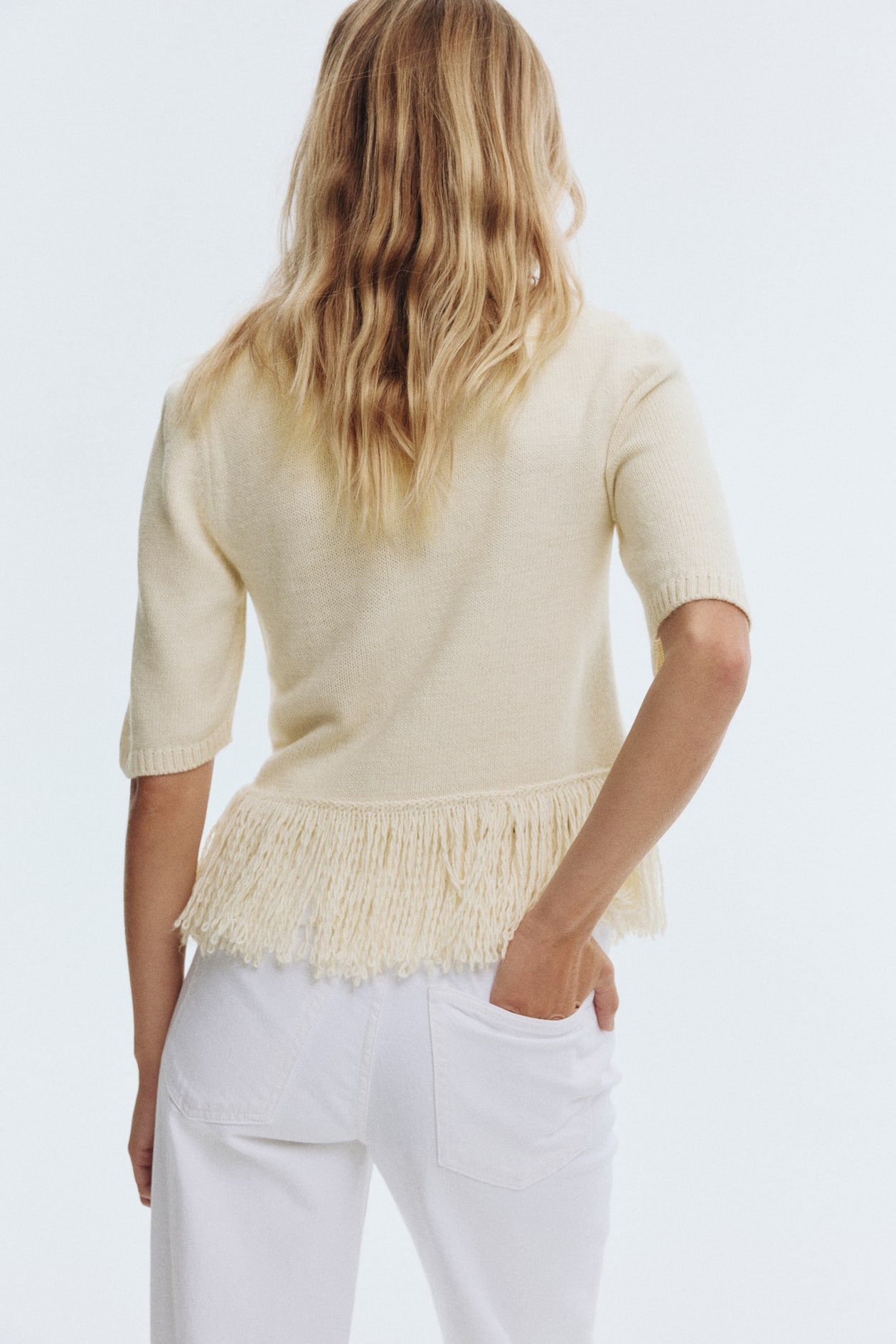 Sweater with Fringe - image 4