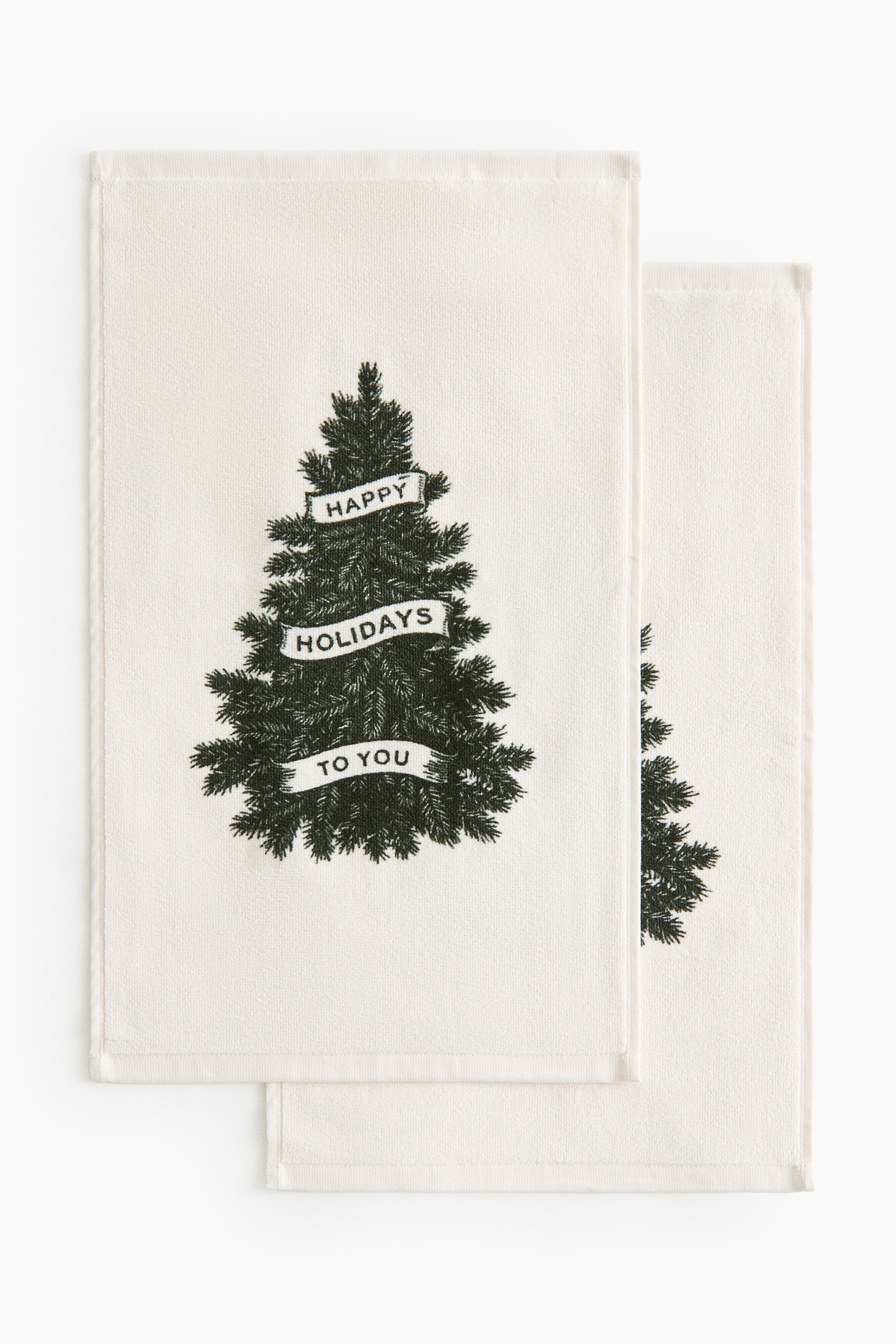 2-Pack Christmas-Themed Guest Towels