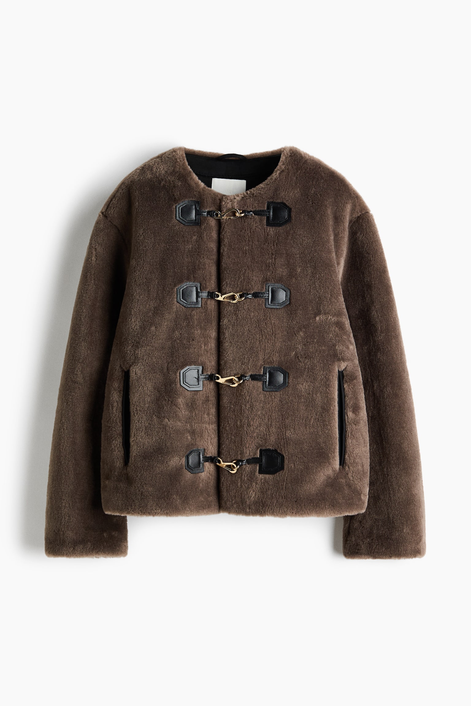 Saco estilo duffle - Gris pardo oscuro/Beige claro/Negro - 1