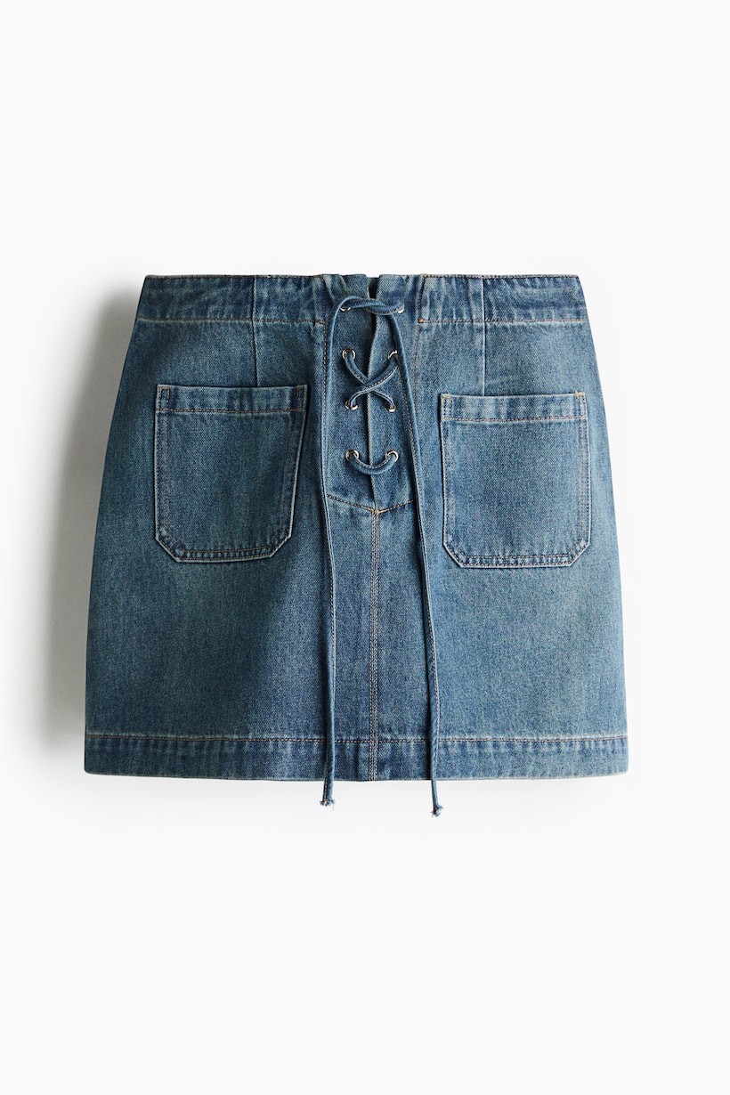 Denim Skirts Mini, Midi, Pleated A-Line Jean Skirts H&M IN