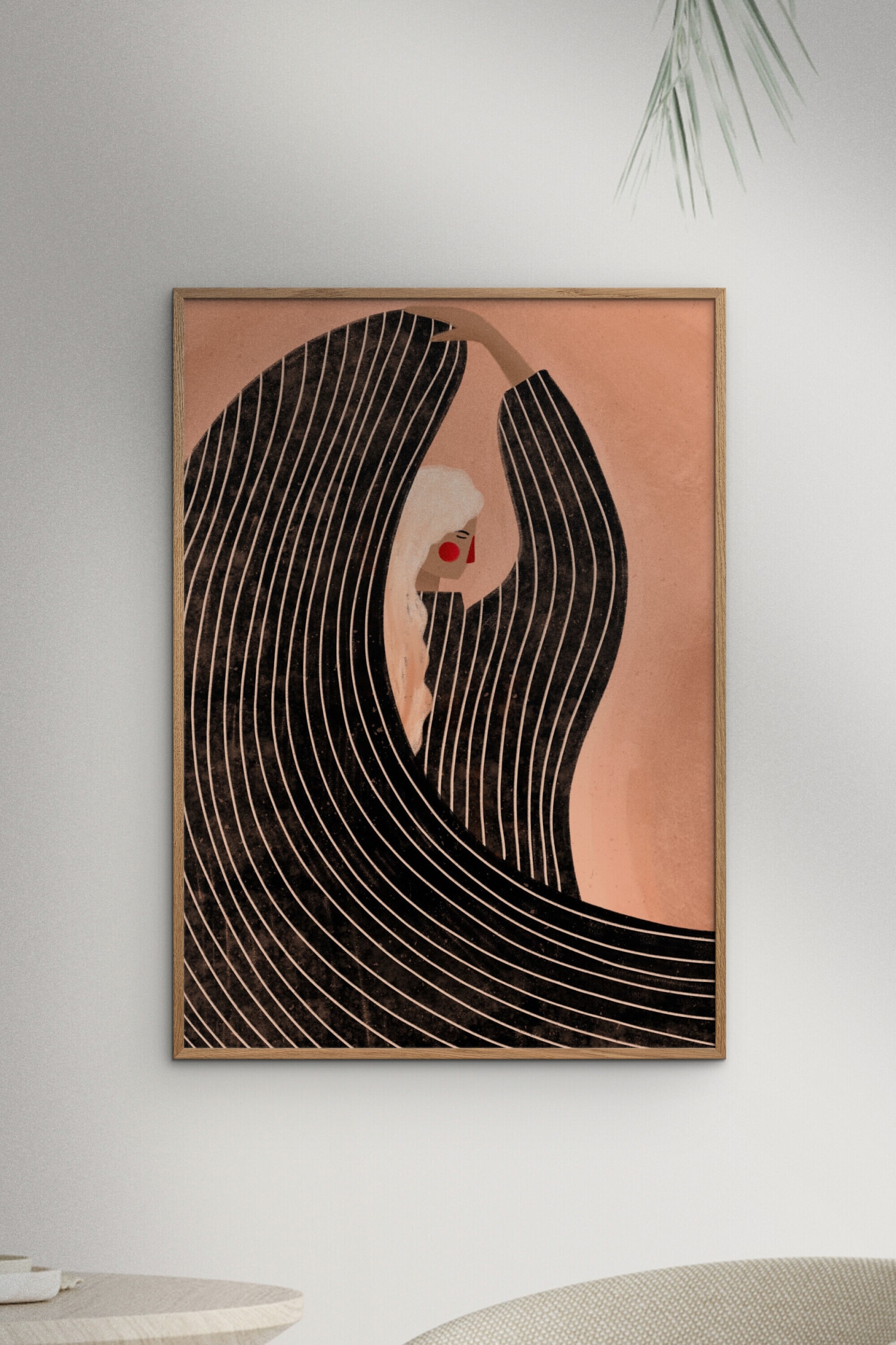 Bea Muller - The Woman With The Black Dress - Flerfarvet