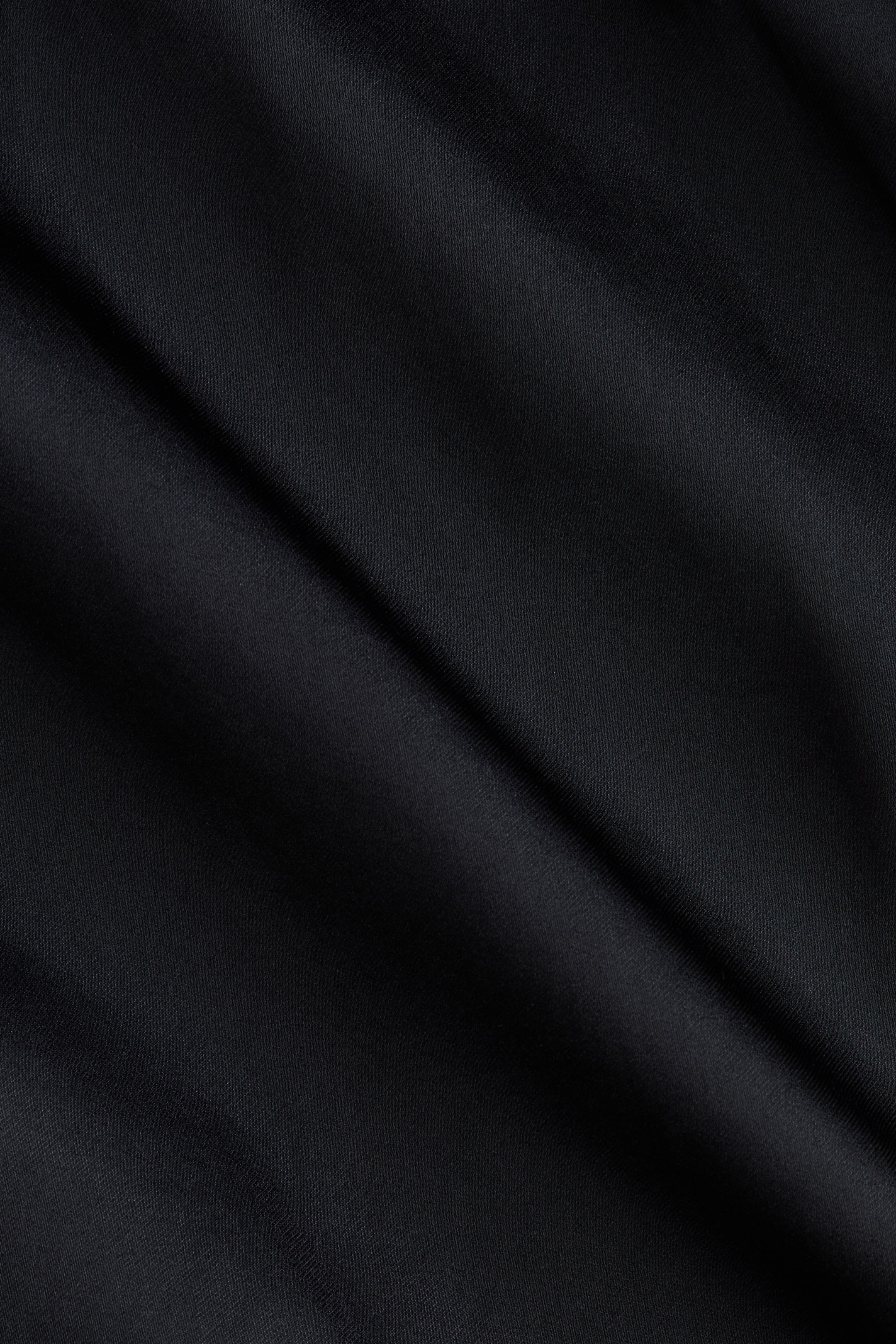 Scarf-Detail Satin Dress