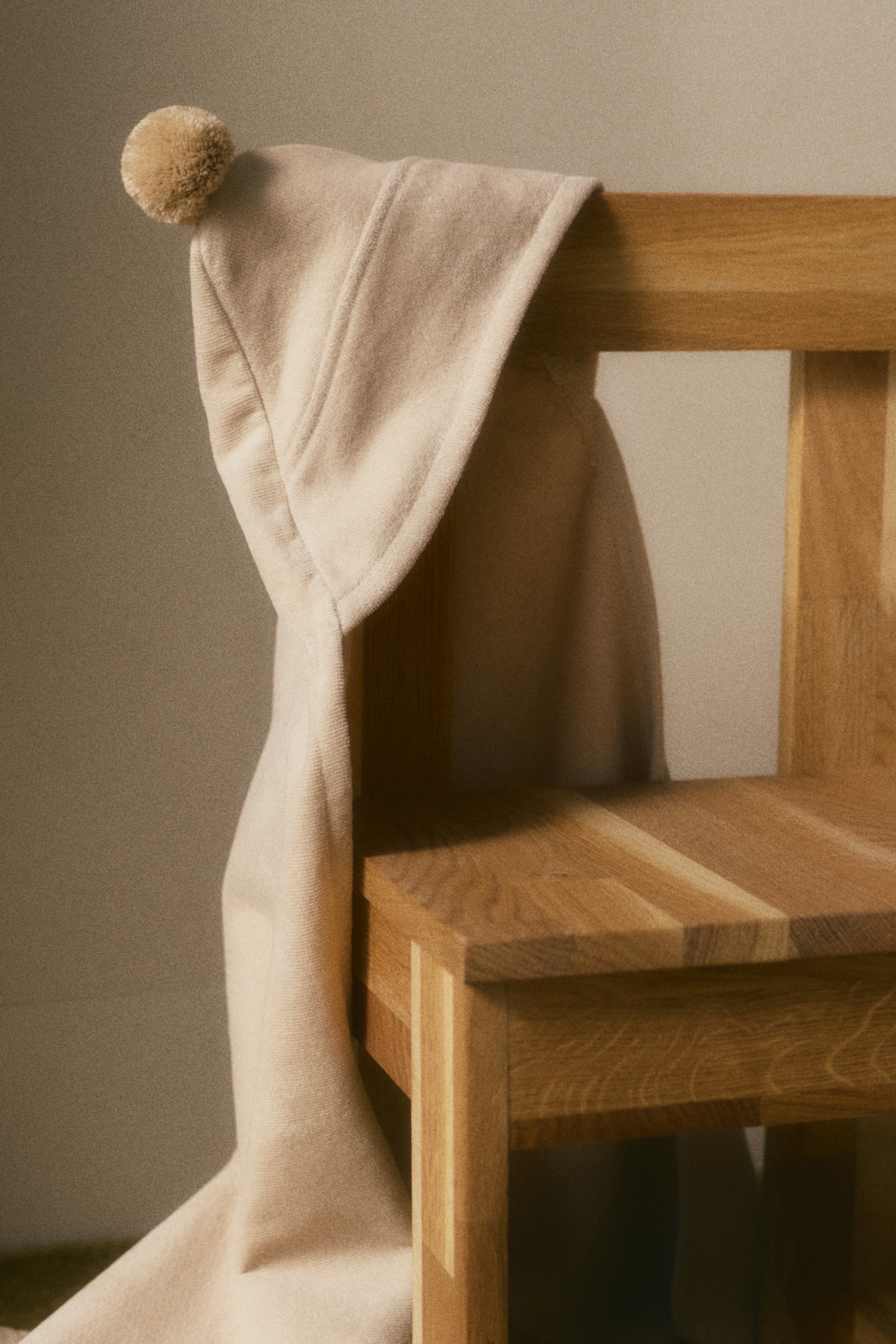 Hooded bath towel - Light beige/Light khaki green/Pink - 2