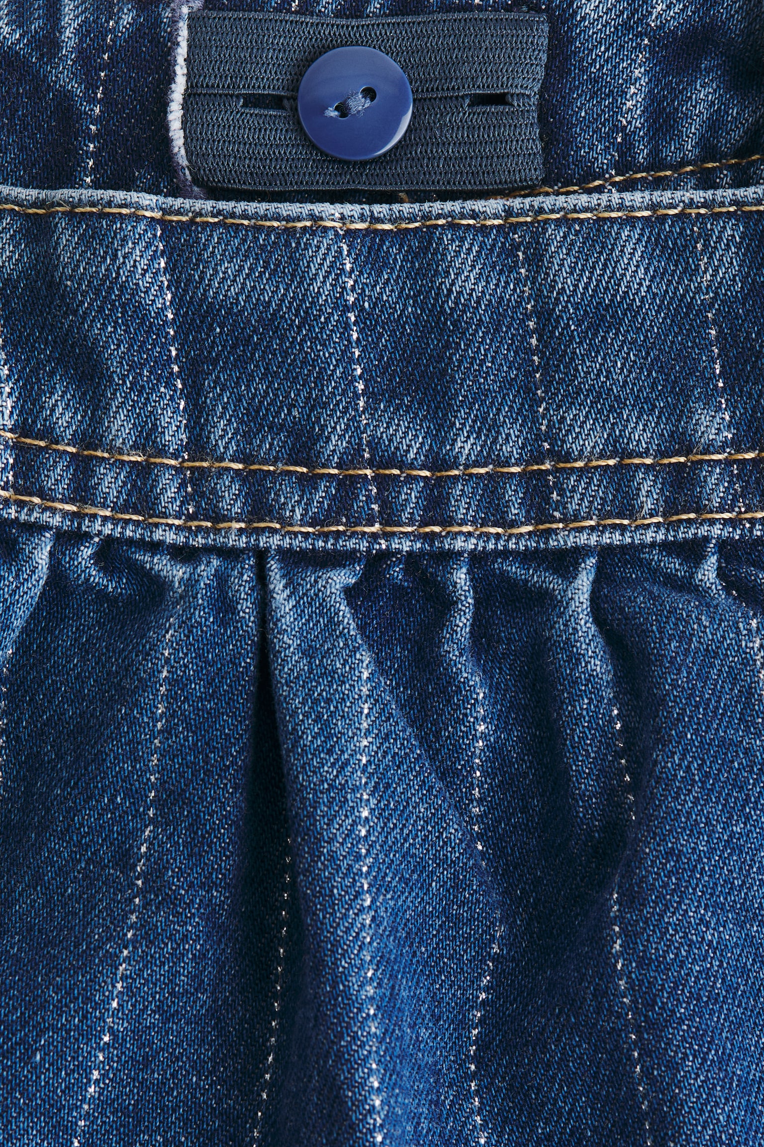Детская юбка H&M Cotton Denim, цвет: Джинсовый синий — фото 2