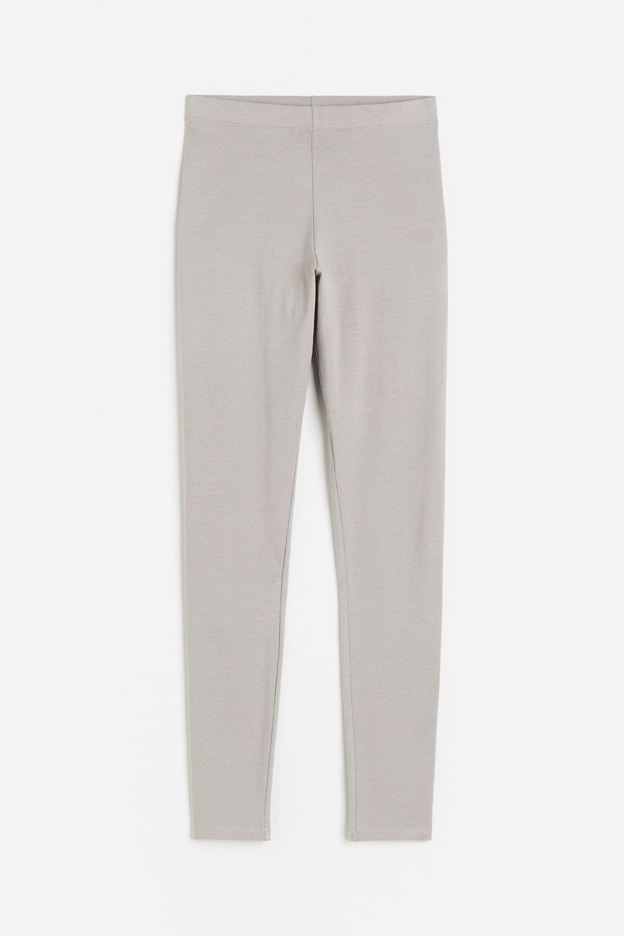 View larger image: Cotton Jersey Leggings - Light gray - Ladies | H&M US 1
