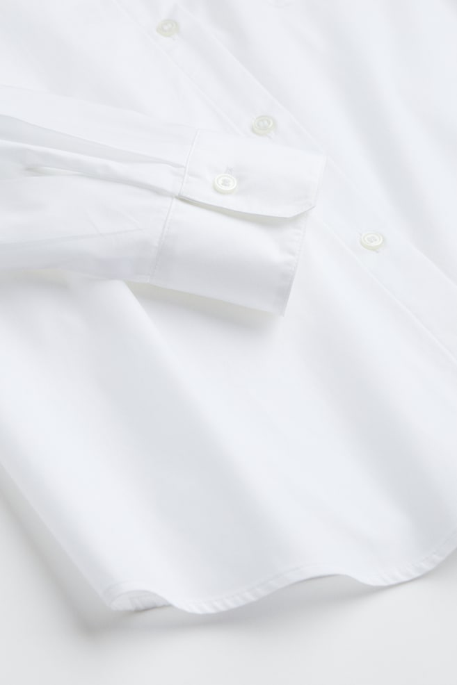 Oversized skjorte i poplin - Sort/Lys rosa/Hvid/Lyseblå/Stribet/Lys rosa/Stribet/dc/dc/dc - 7
