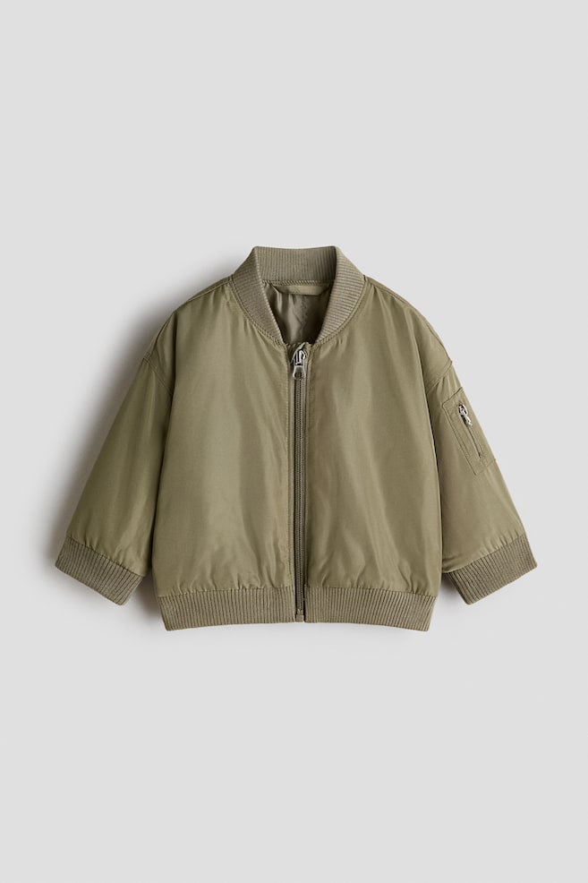 Pilotenjacke - Khakigrün/Marineblau - 1