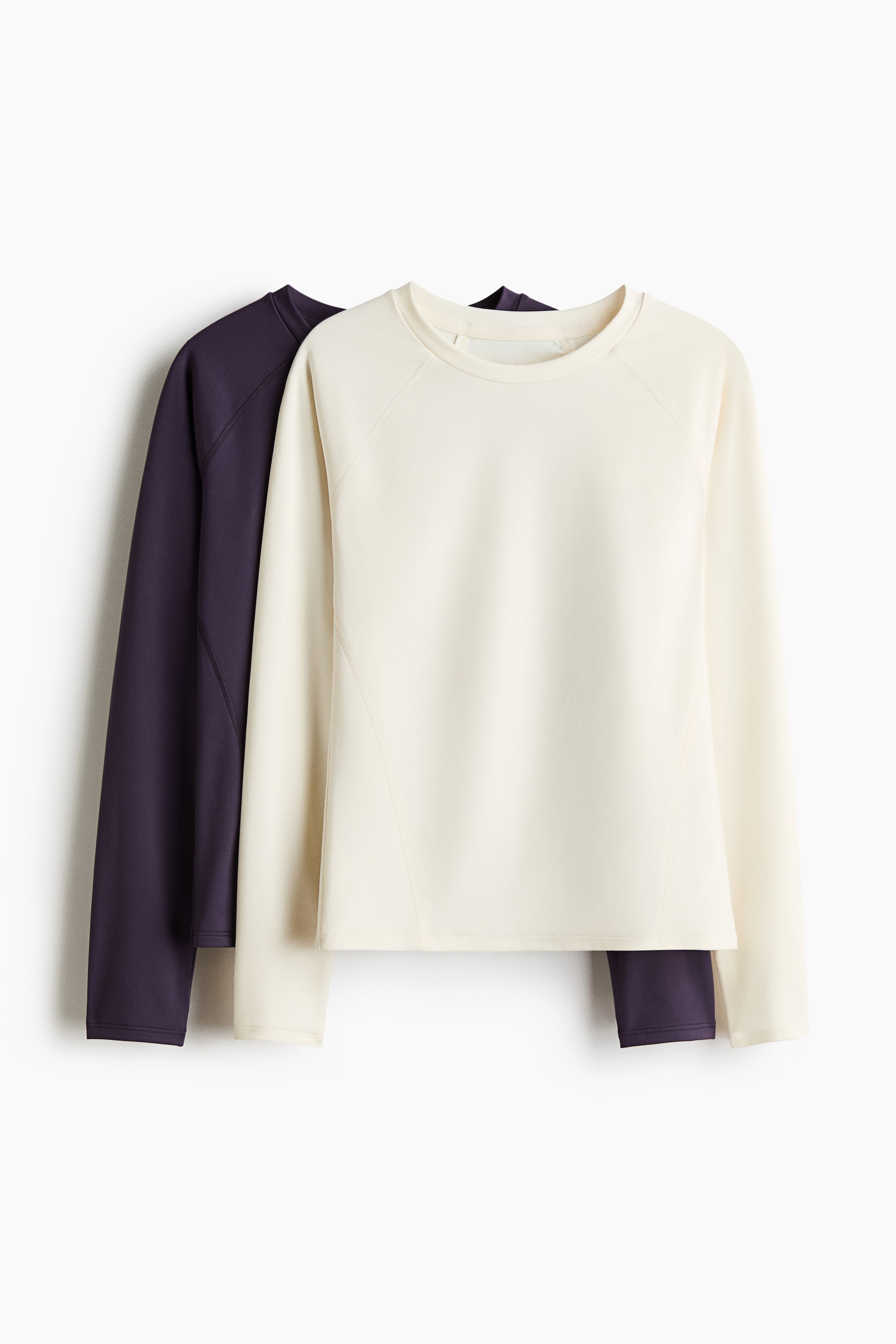 Vis større bilde: 2-pack treningstopp med DryMove™ - Plomme/Cream - Kids | H&M NO 1
