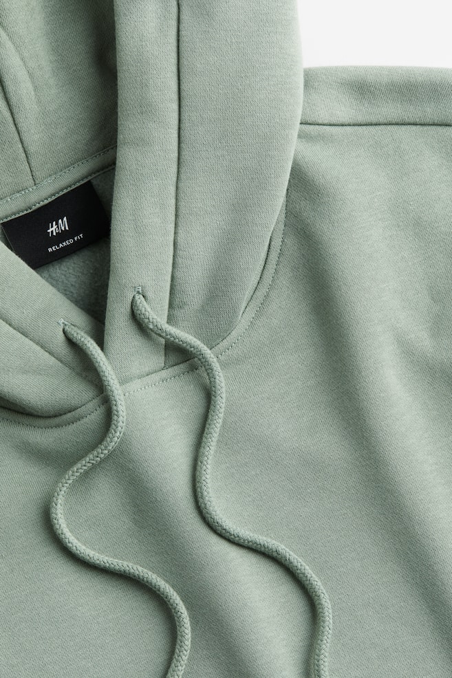 Relaxed Fit Hoodie - Light khaki green/Black/White/Light grey marl/dc/dc/dc/dc/dc/dc/dc/dc/dc/dc/dc - 5