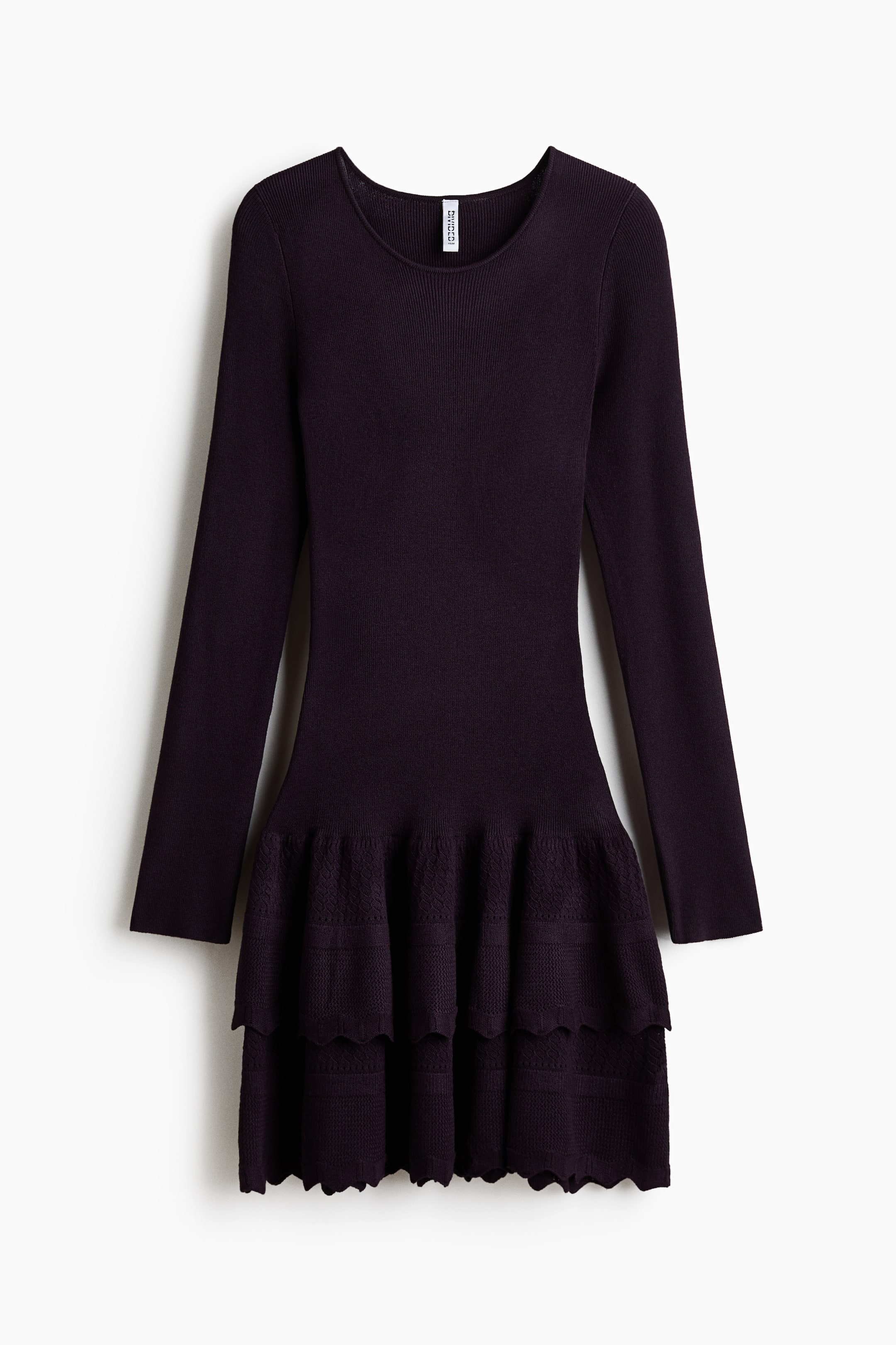 Tiered Rib-Knit Dress