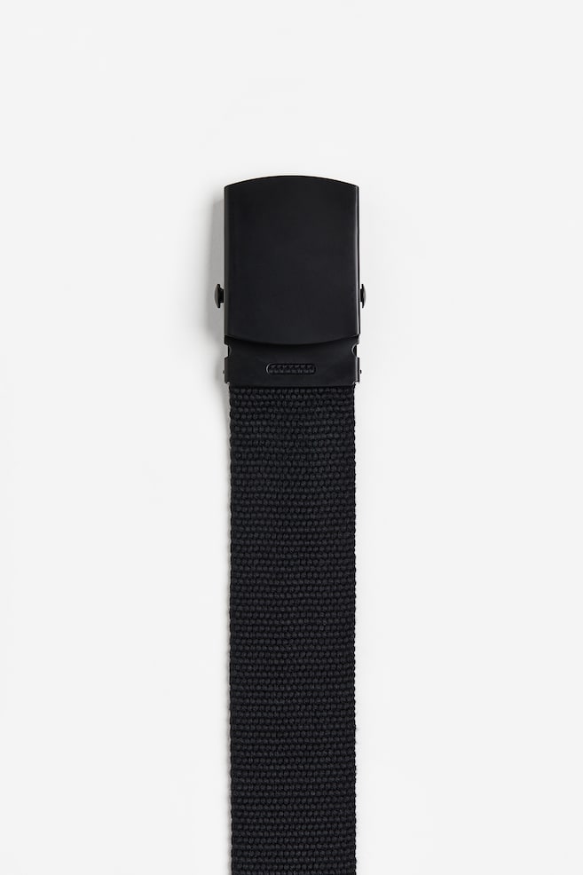 Fabric belt - Black - 2