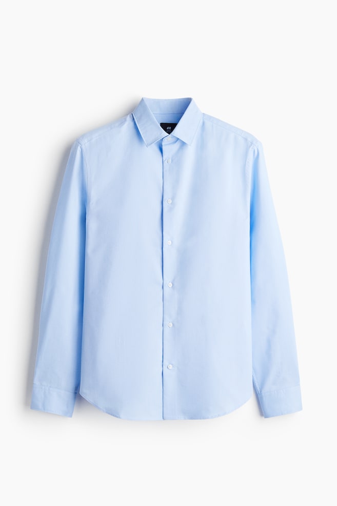 COOLMAX® Hemd in Slim Fit - Hellblau - 1