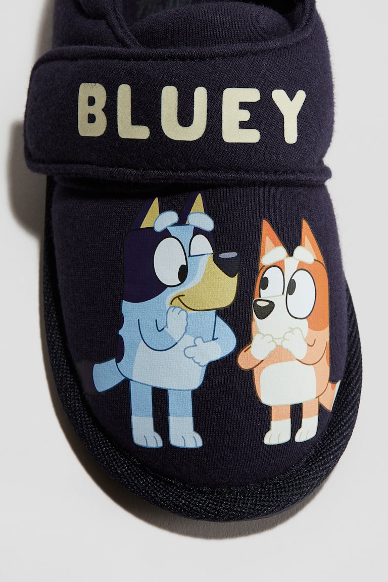Chaussons Pour Fille Bluey Avec Bingo - Fermeture Velcro, Tailles 36 à 40 - Licence Officielle