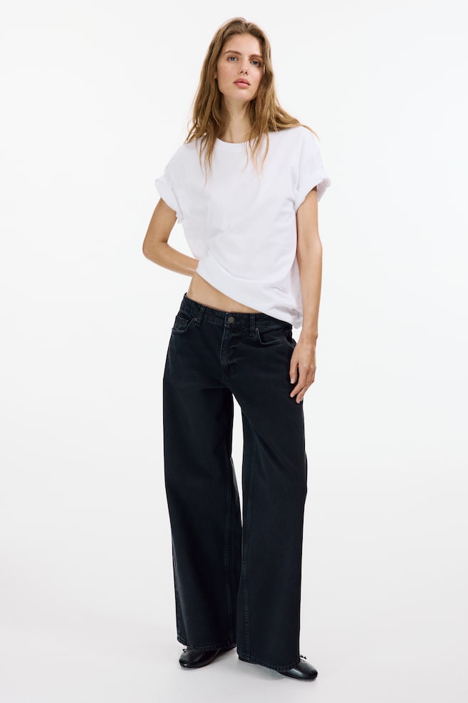 Baggy Low Waist Jeans - Denim black/Light denim blue/Dark denim blue - 2