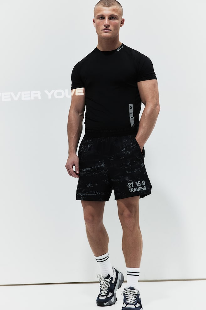 Shorts sportivi in DryMove™ - Black/Patterned/Nero/Training - 7