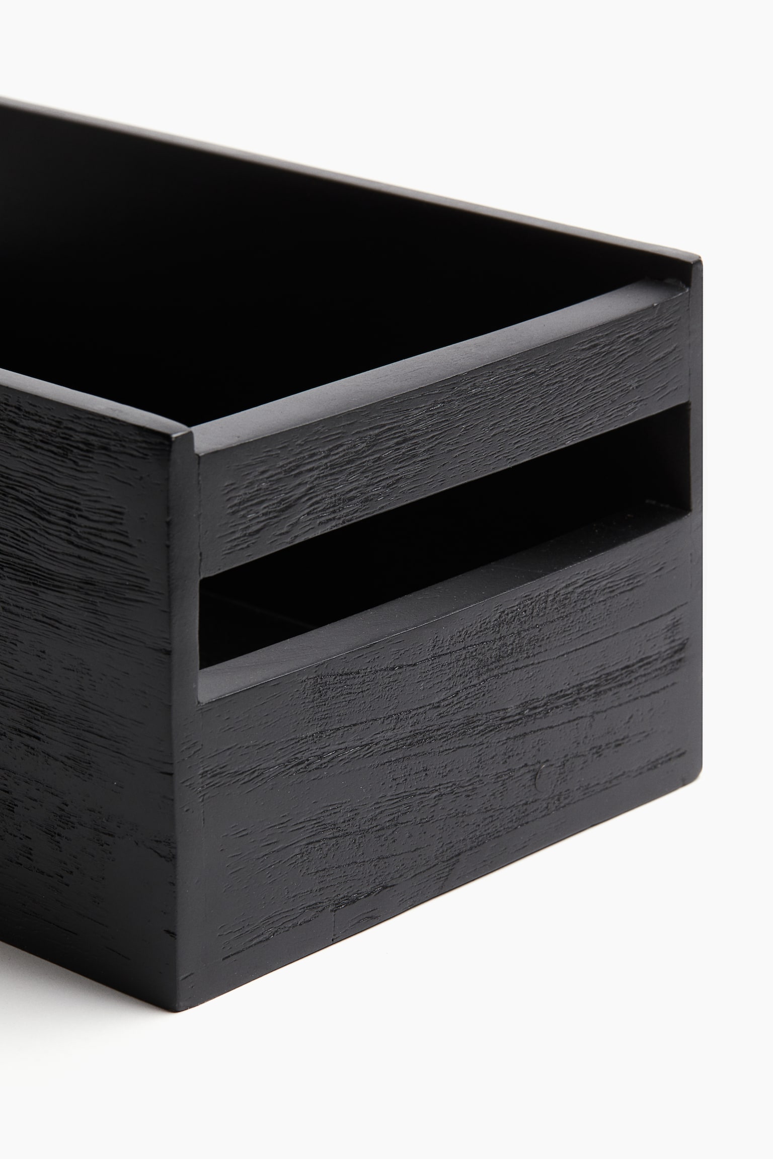 Large wooden spice box - Black - 2