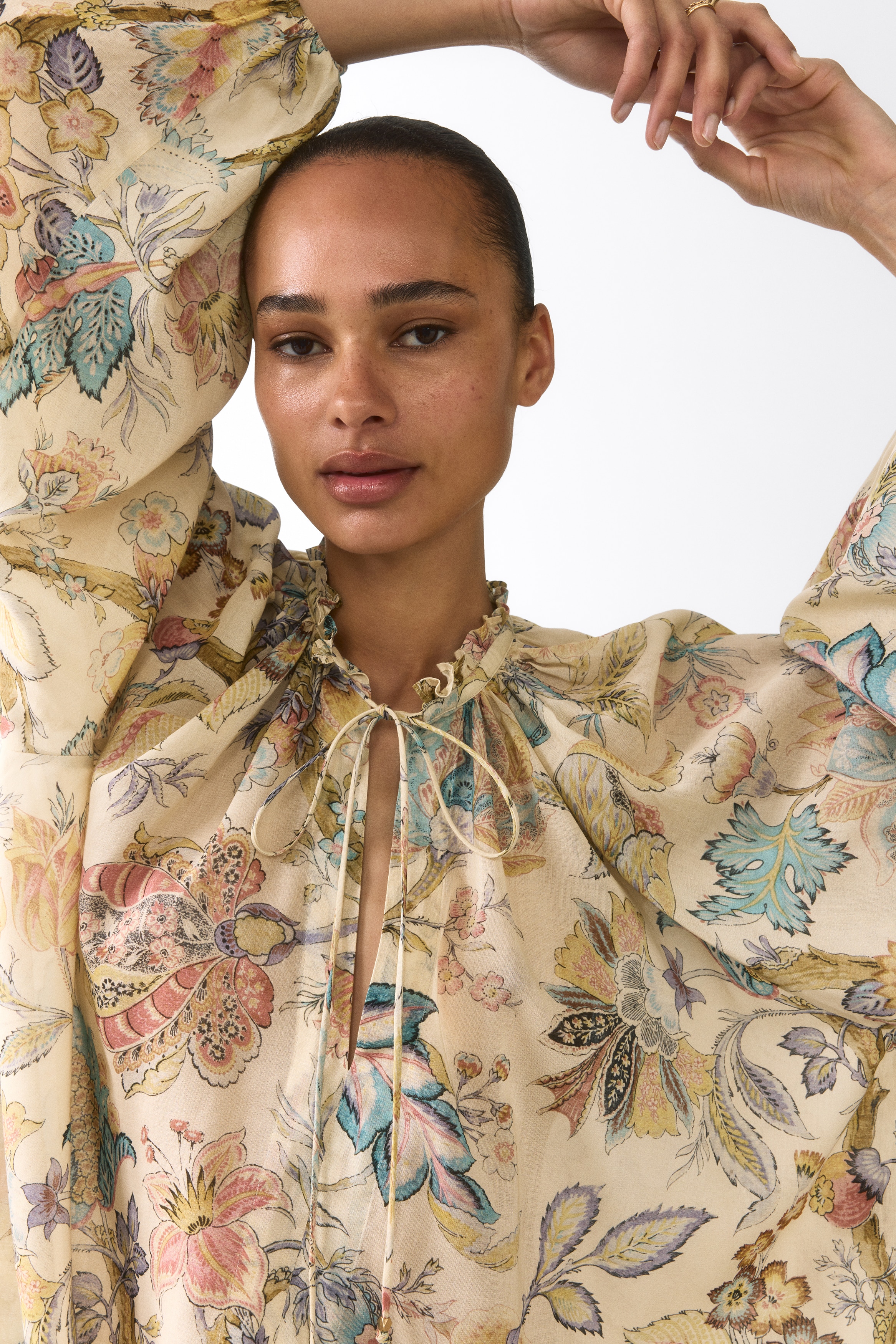 H&amp;M ERDEM パターンブラウス　シャツ ついに解禁！「ERDEM x H＆M」の全アイテムを一挙公開