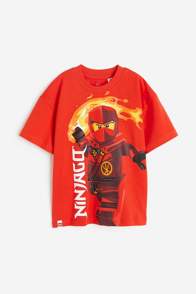 Printed T-shirt - Bright red/LEGO Ninjago/Natural white/Jurassic World/Black/Stranger Things/Dark orange/Encanto/dc/dc/dc/dc/dc/dc/dc/dc/dc/dc/dc/dc - 1