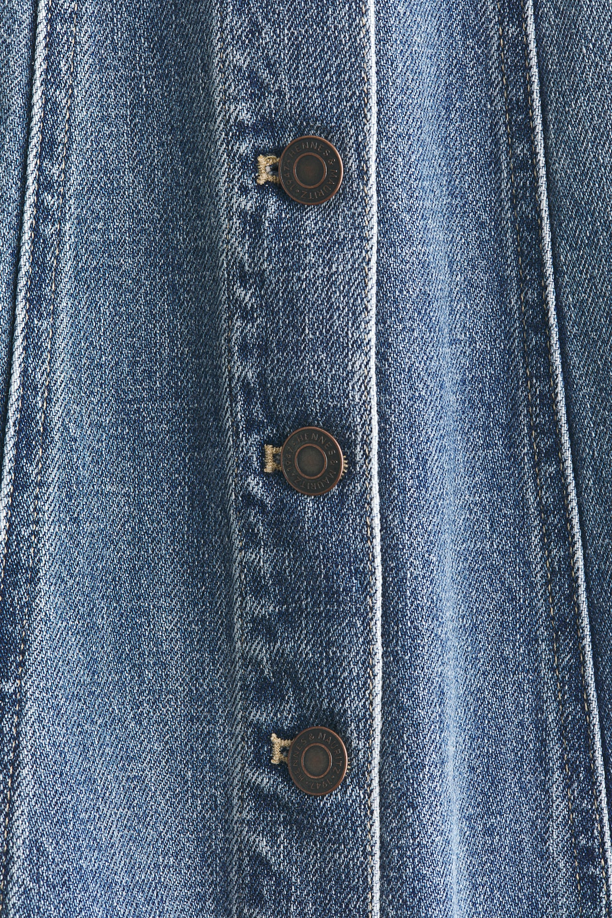Button-Front Denim Dress - image 2