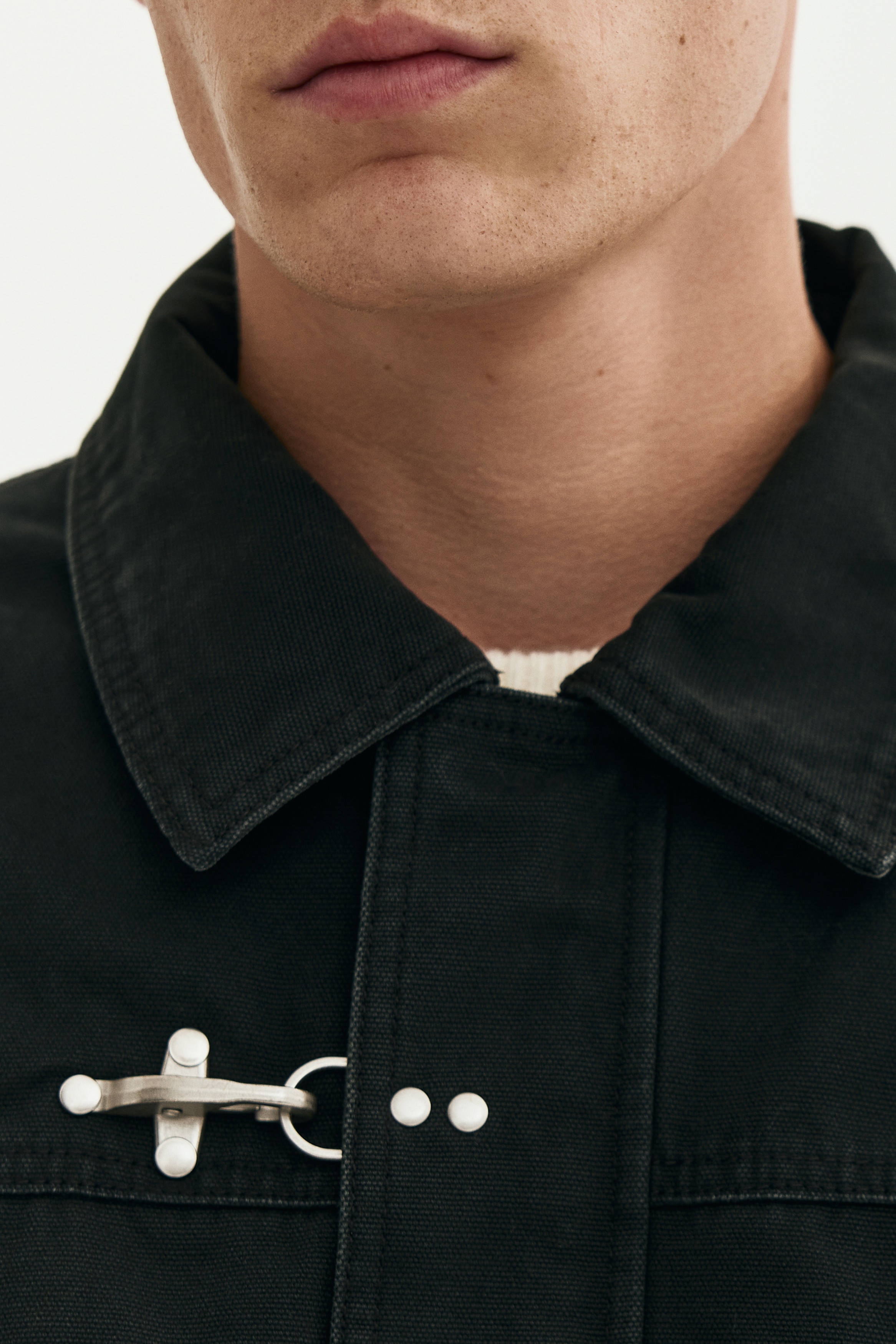 レギュラーフィット キャンバスジャケット - ブラック - Men