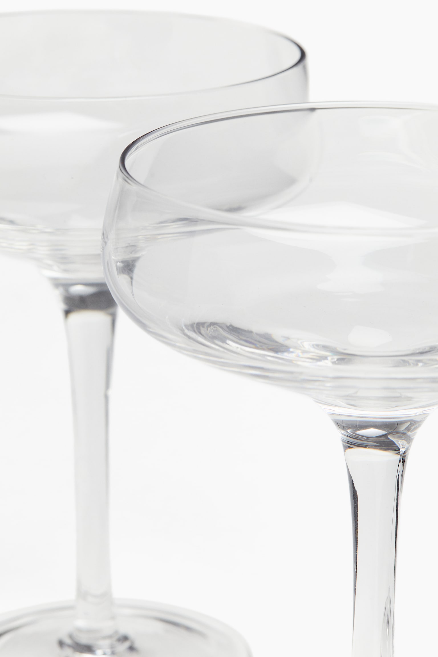 2-pack champagne coupes - Transparent/Beige/Dark grey - 3