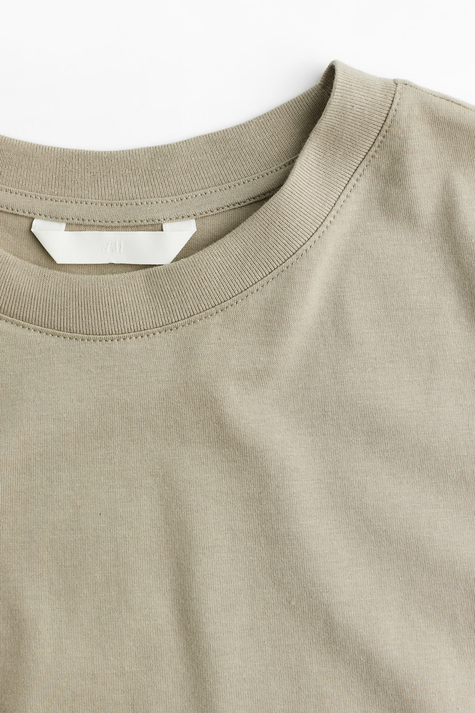 Cotton T-shirt - Light khaki green/White/Dark beige/Dark grey/Black/Light grey marl/Powder pink/Beige/Dark beige - 5