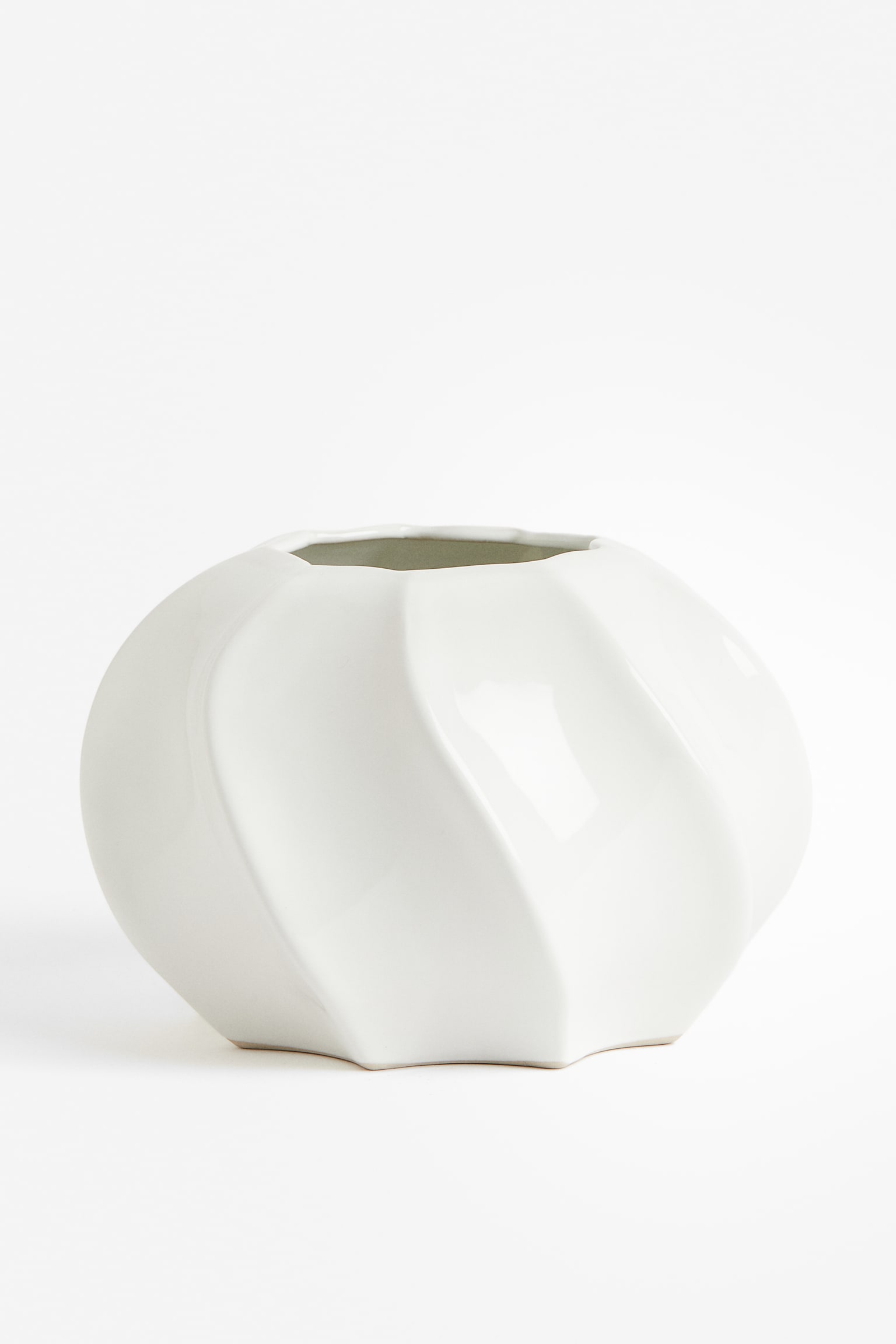 Stoneware vase - White - 1