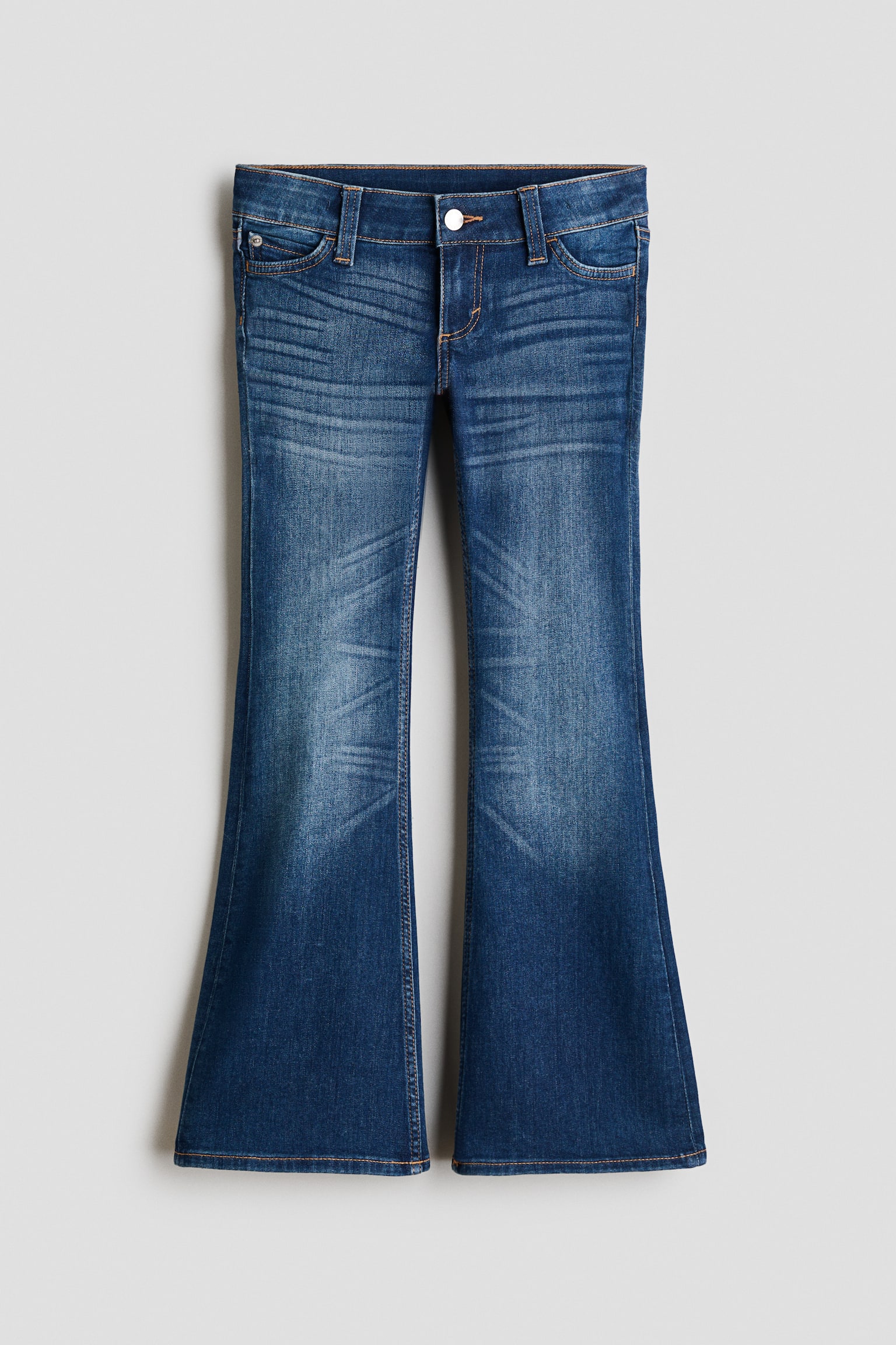 Jeans Tall Bootcut Low - Azul denim oscuro/Negro