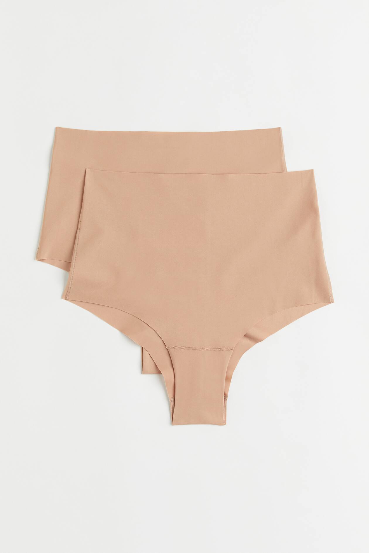 2-pack no-show light shaping briefs - Beige - Ladies | H&M GB