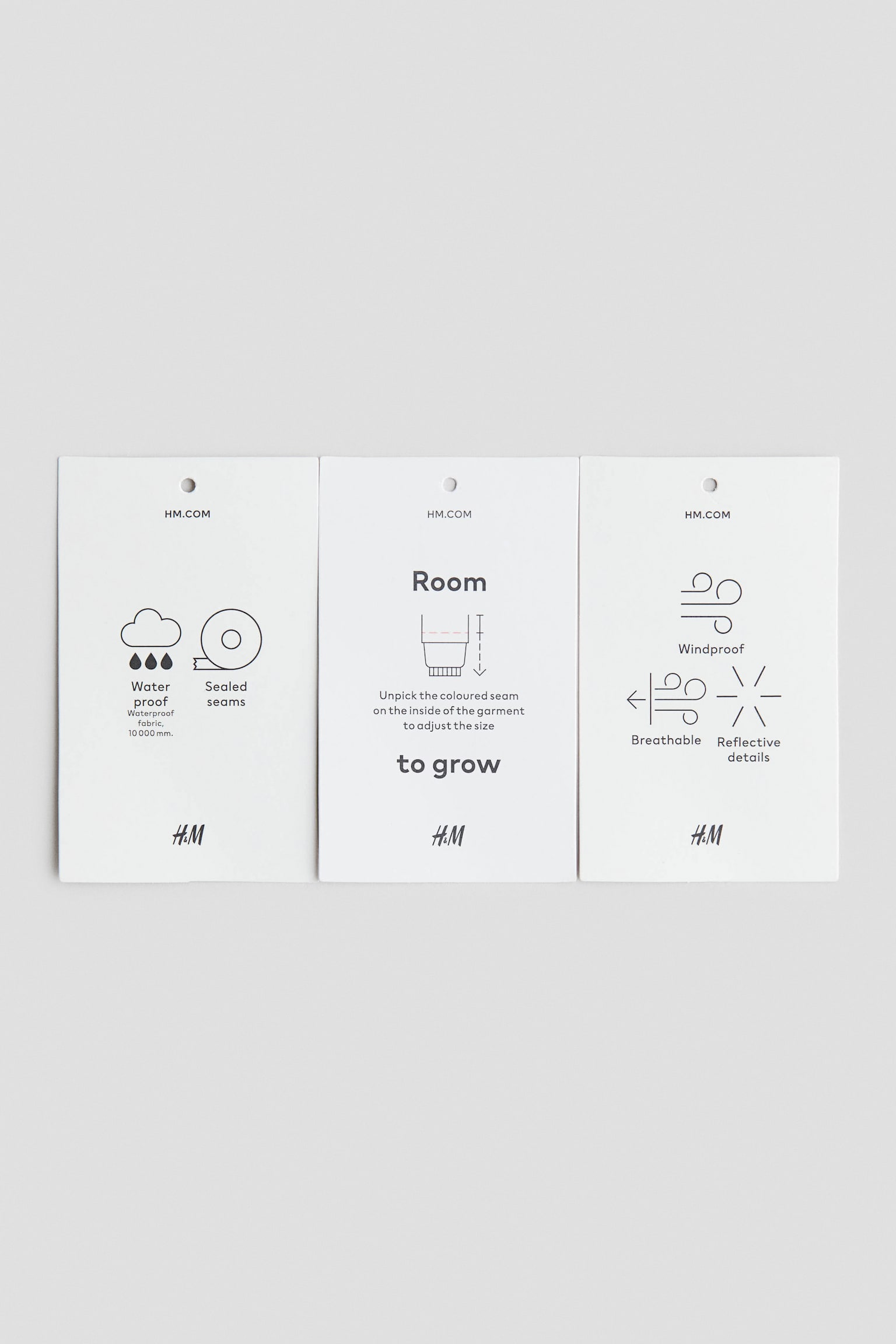 Детский комбинезон H&M Waterproof Room-to-Grow Snowsuit, цвет: Хаки зелёный — фото 3