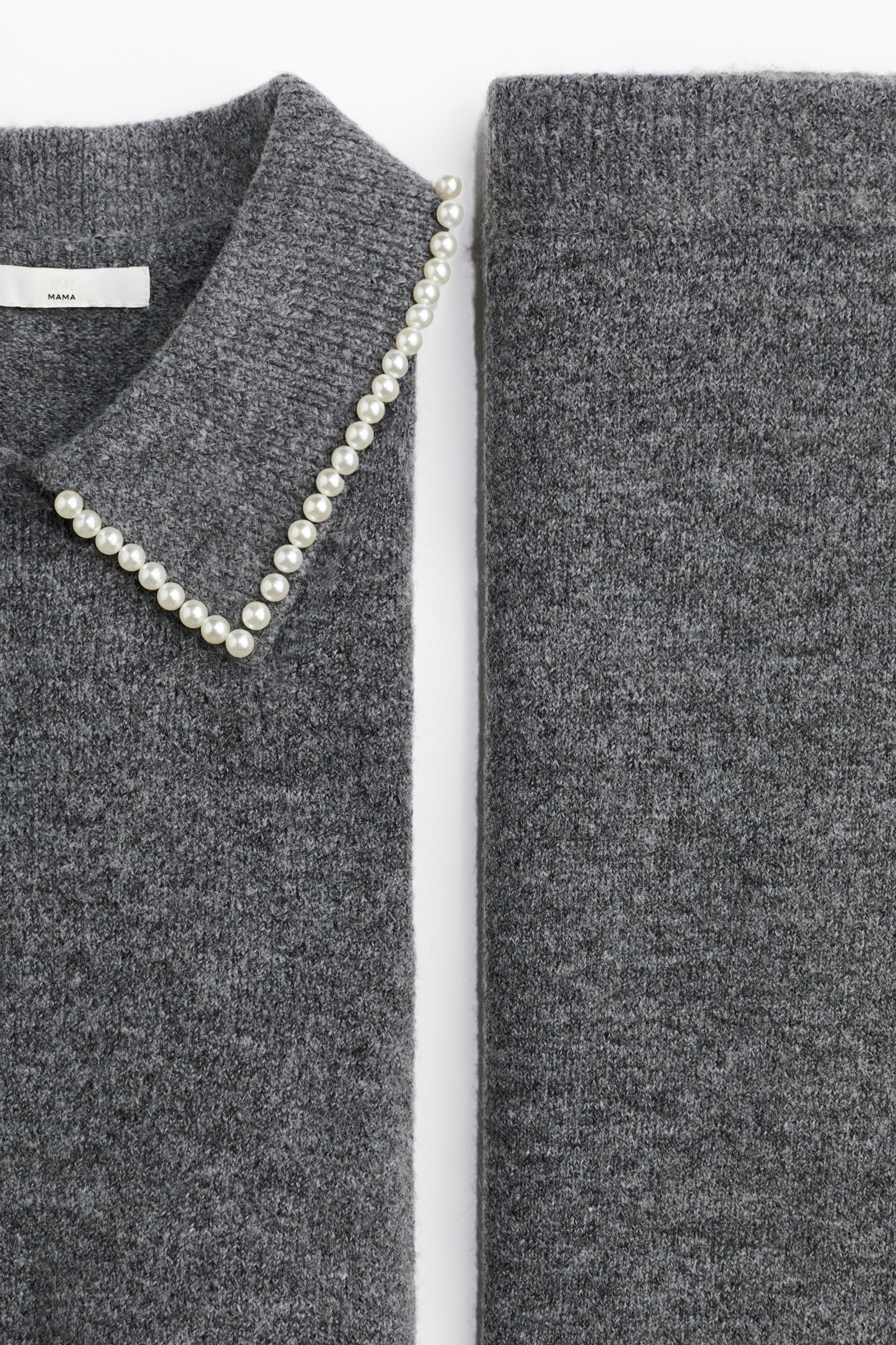 Ver imagen más grande: MAMA Conjunto de 2 piezas en punto - Gris oscuro jaspeado - MUJER | H&M ES 2