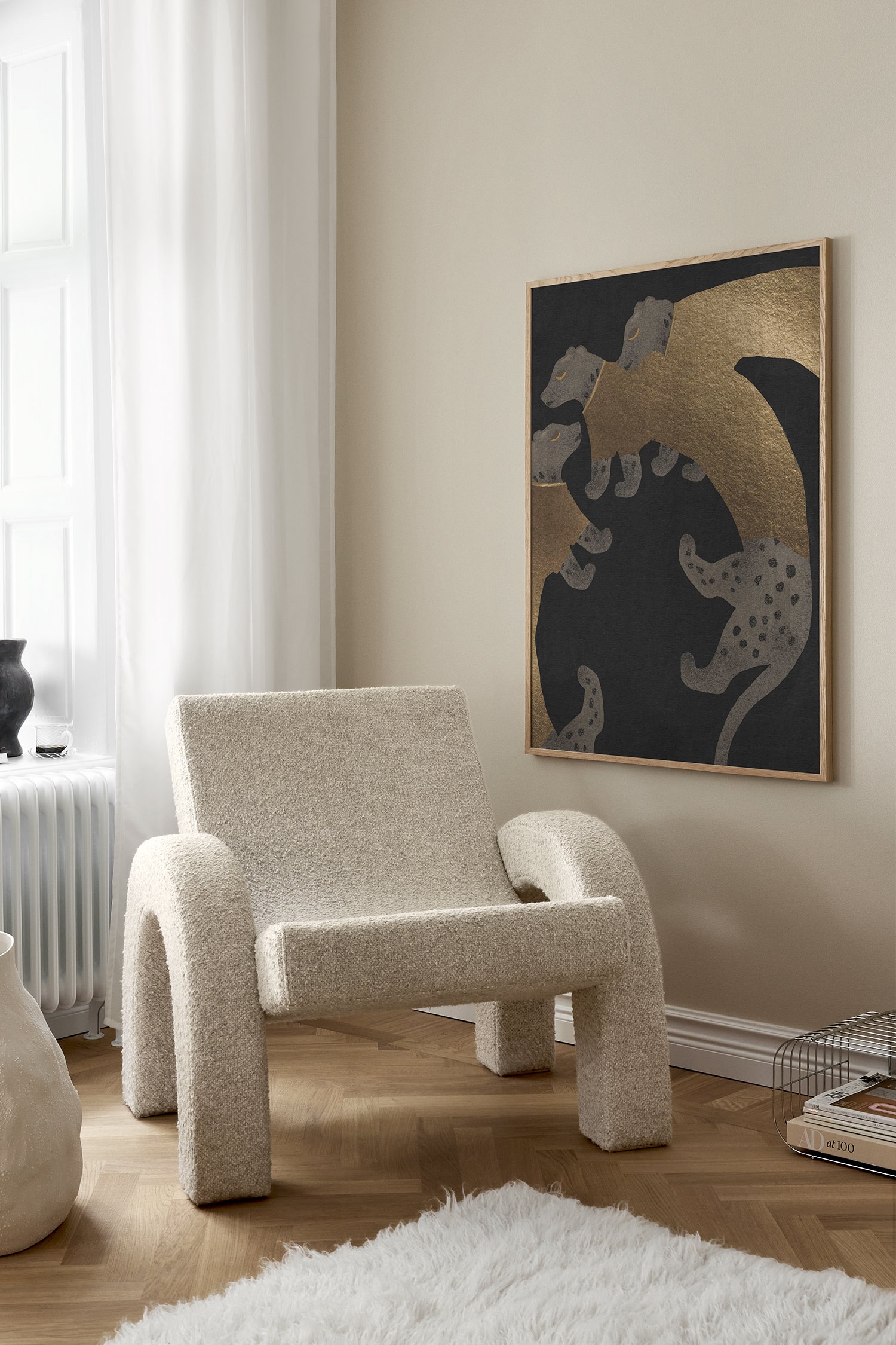 Leopardenposter - Black Gold Leopards/Elegant Leopards