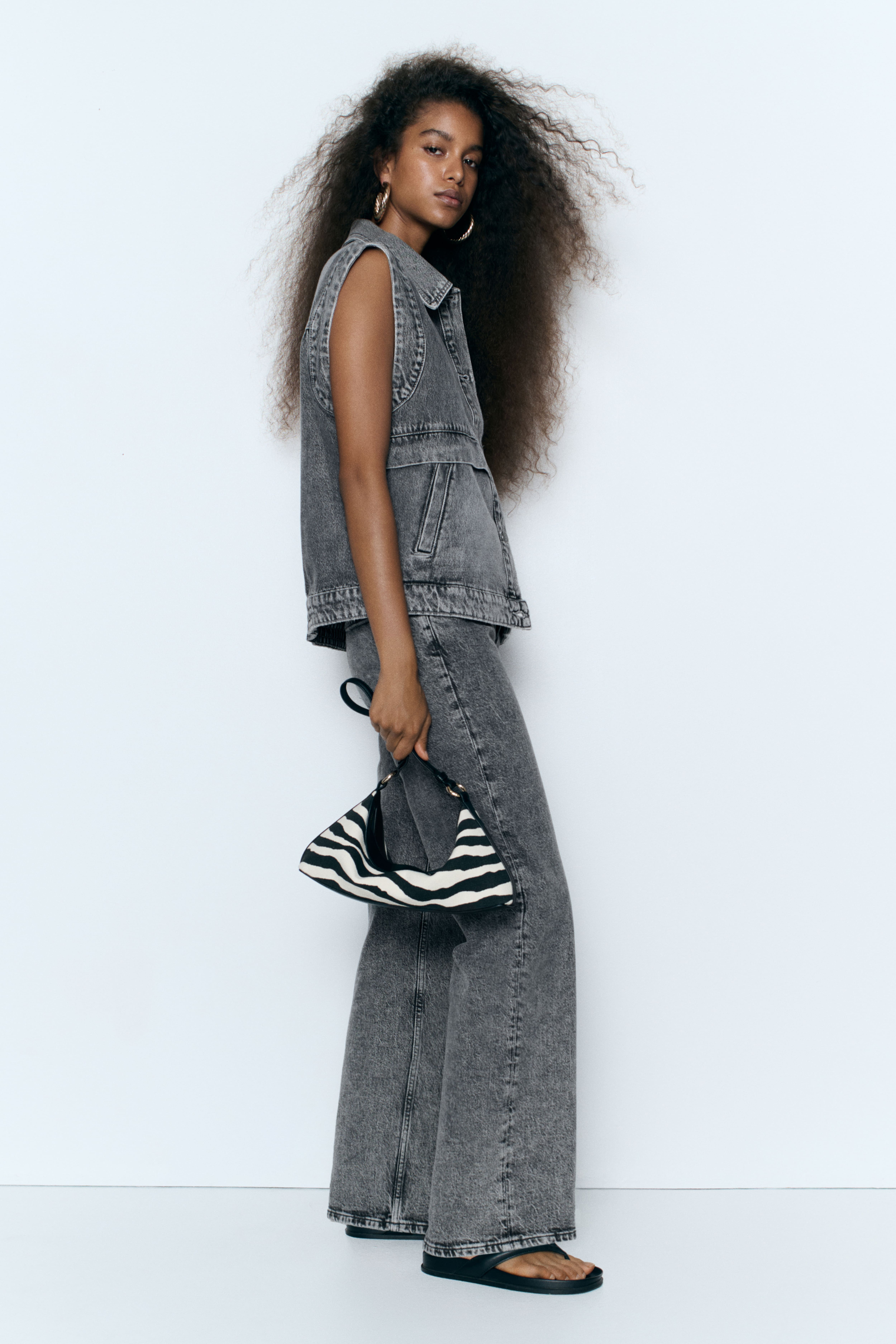 Oversized Denim Vest