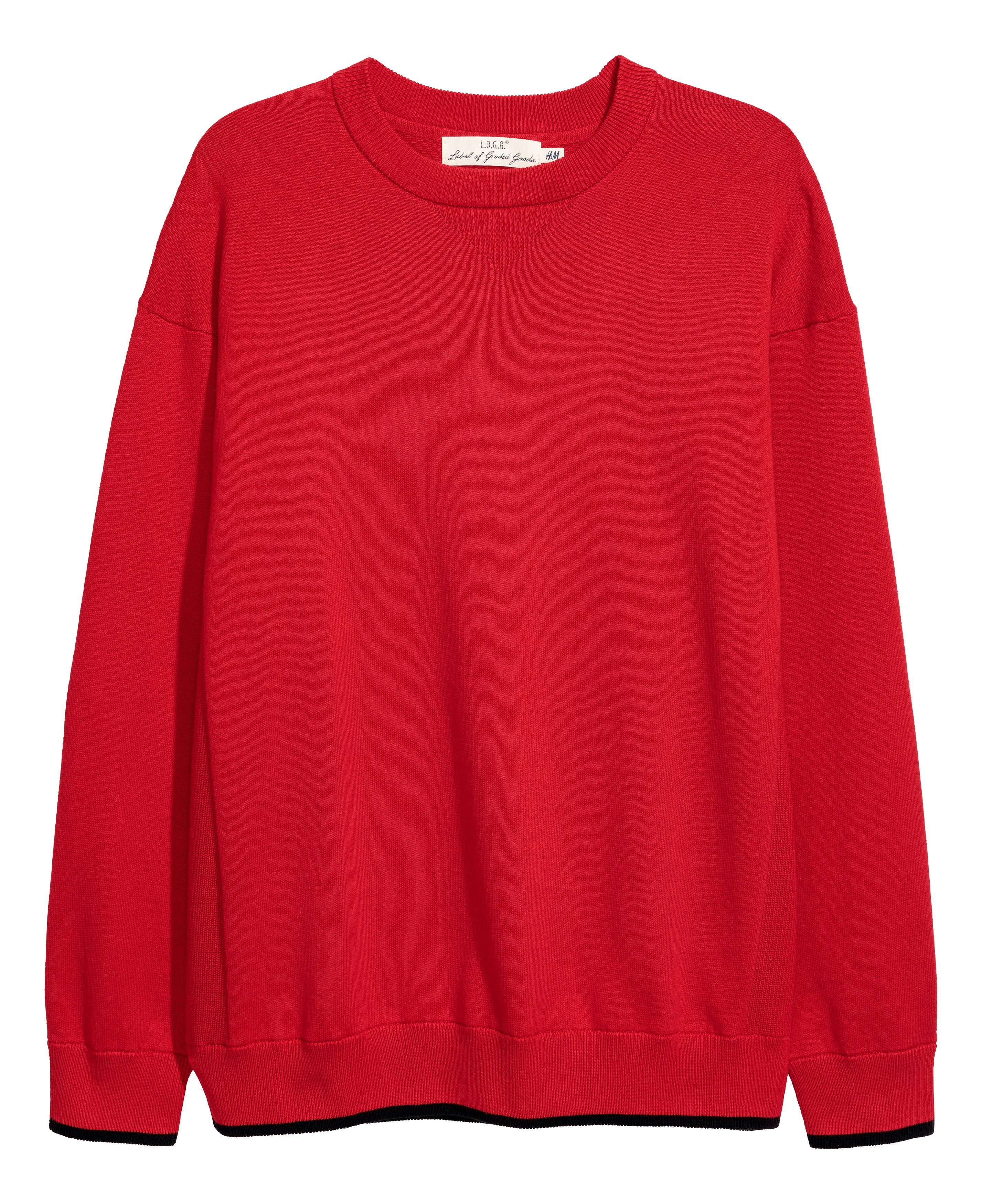 Knitted cotton jumper - Red - Men | H\u0026M GB