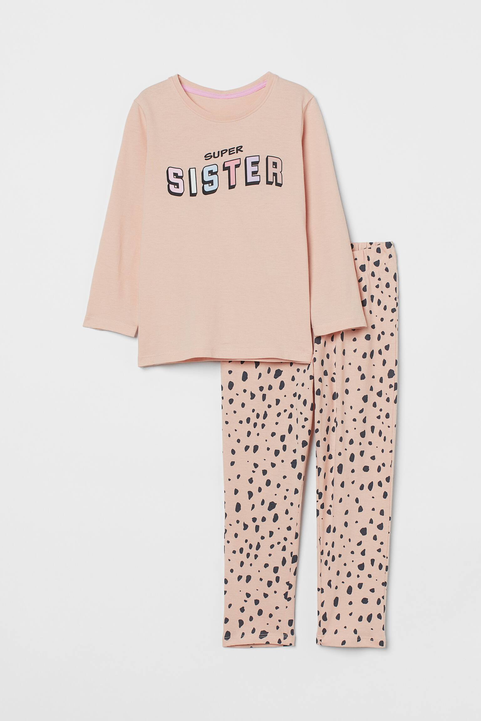 Sibling pyjamas - Light pink/Super Sister