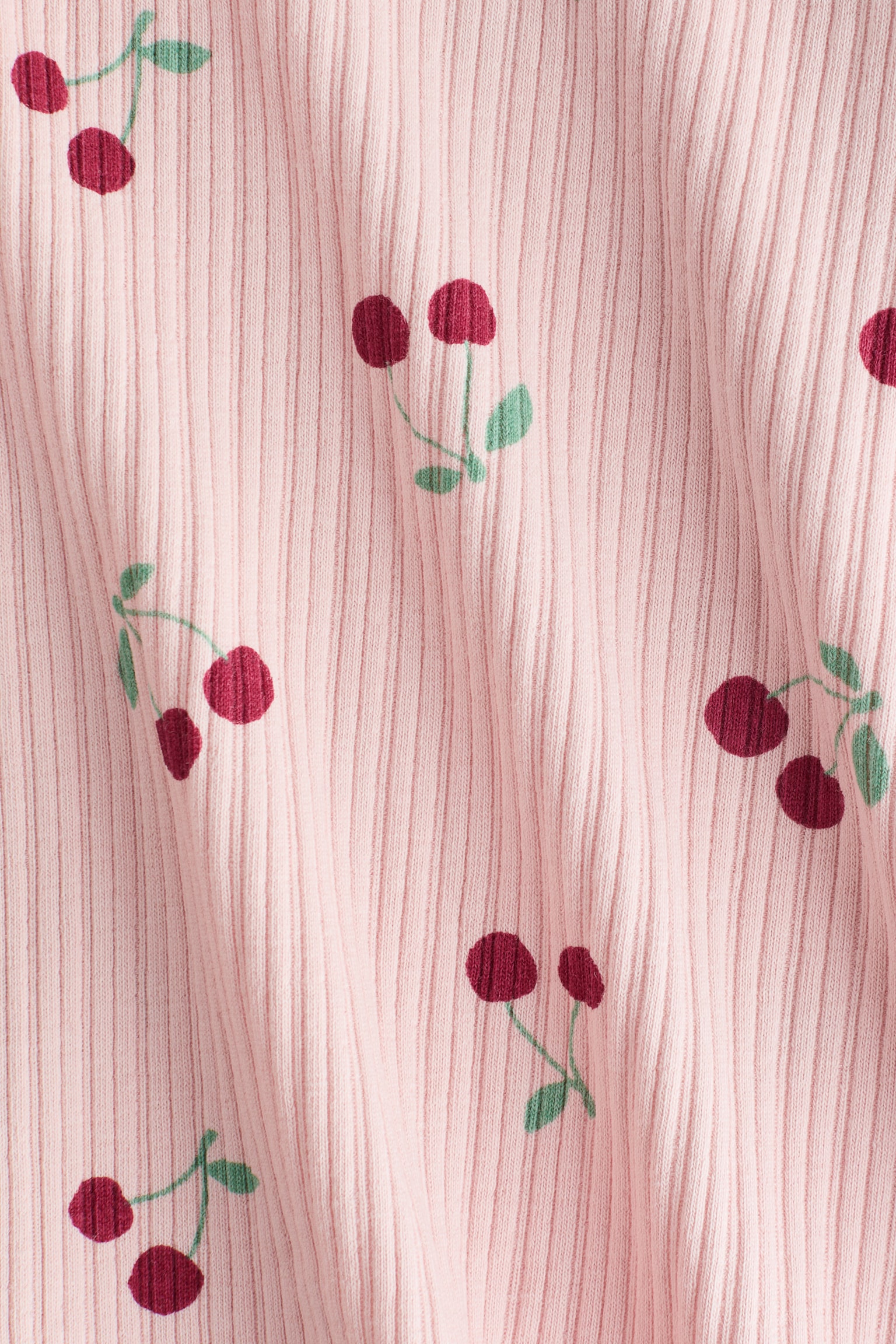 3件組圖案棉質套裝 - 淺粉紅色/櫻桃/White/Floral/White/Strawberries - 3