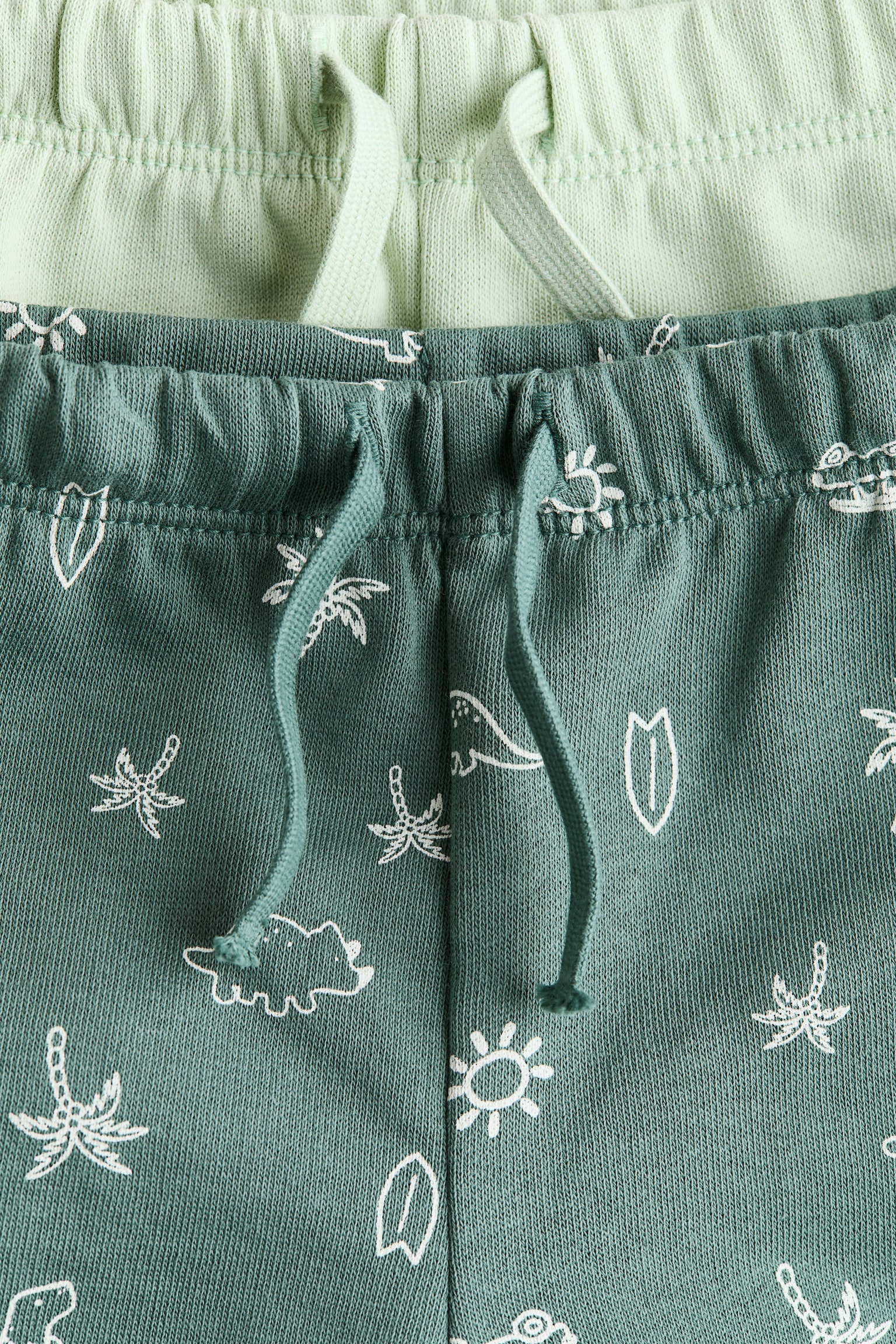 Pack de 2 pantalones cortos en tejido sudadera - 2
