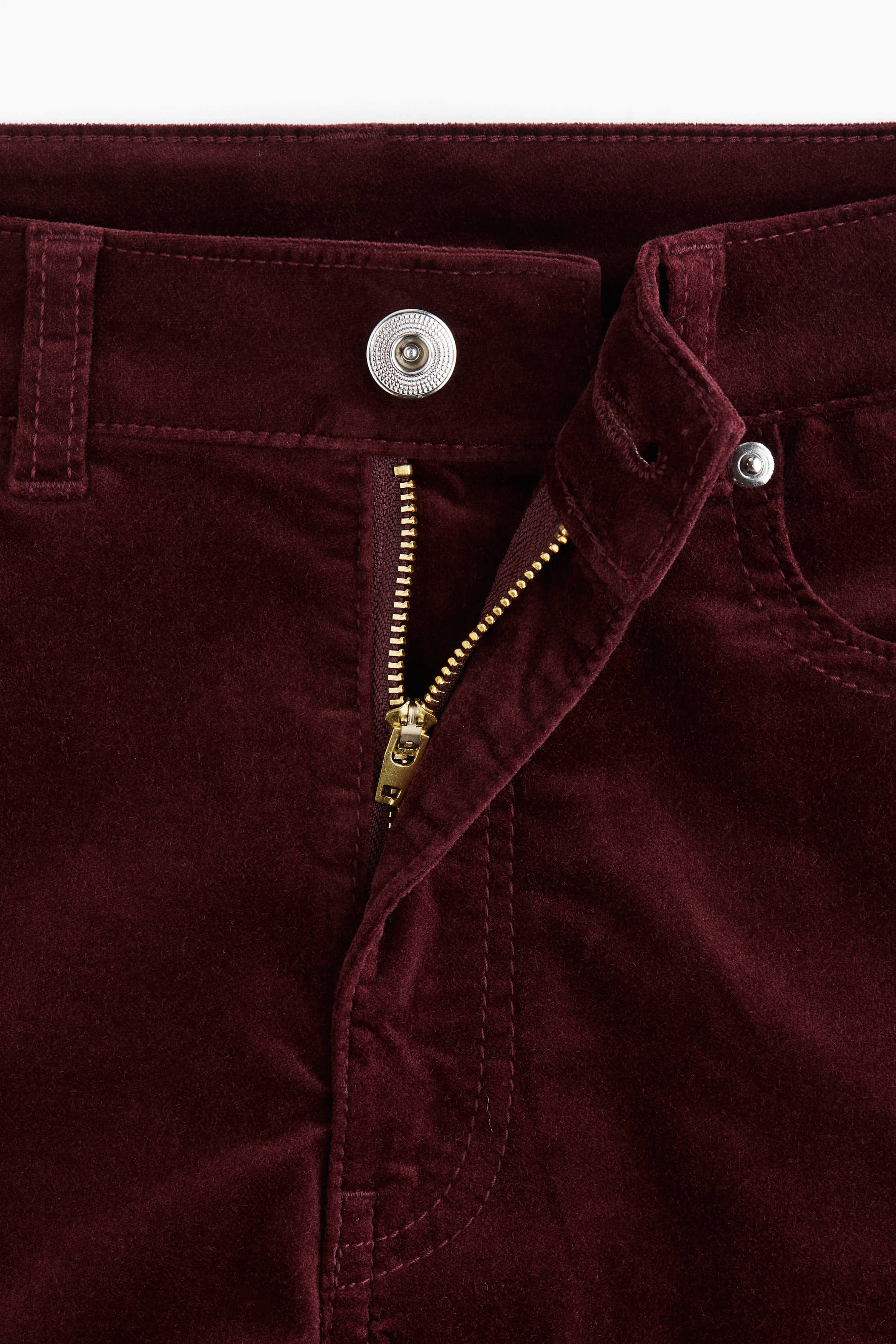 Flared corduroy trousers