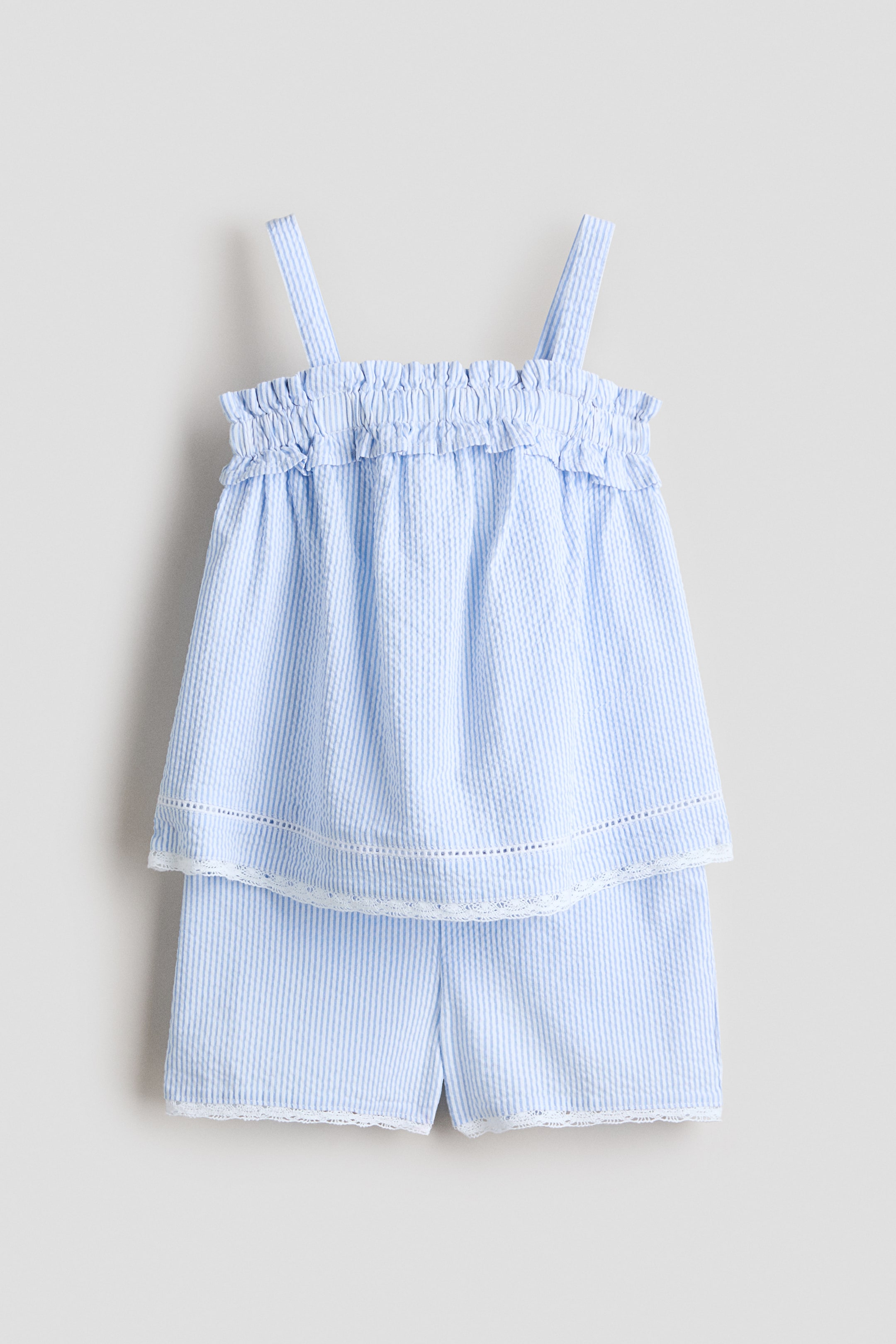 2-Piece Cotton Seersucker Set