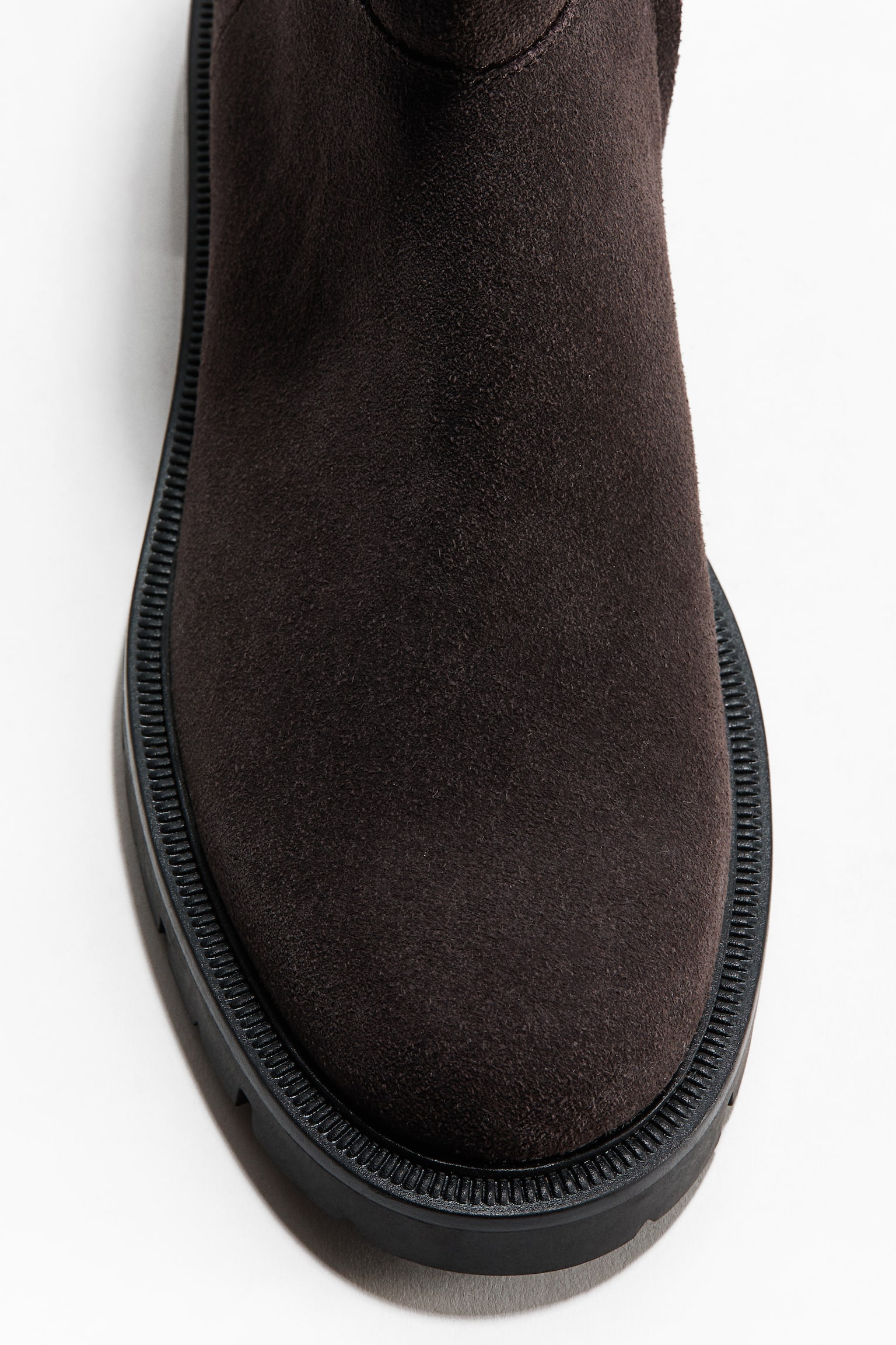 Женские ботинки H&M Split Suede Ankle, цвет: Тёмный коричневый — фото 3