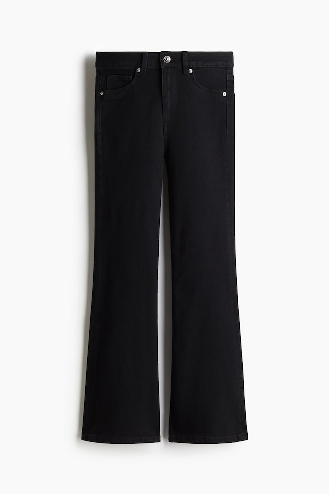 Flared High Jeans - Black/Dark denim blue/Dark denim blue/White/Light denim blue - 1