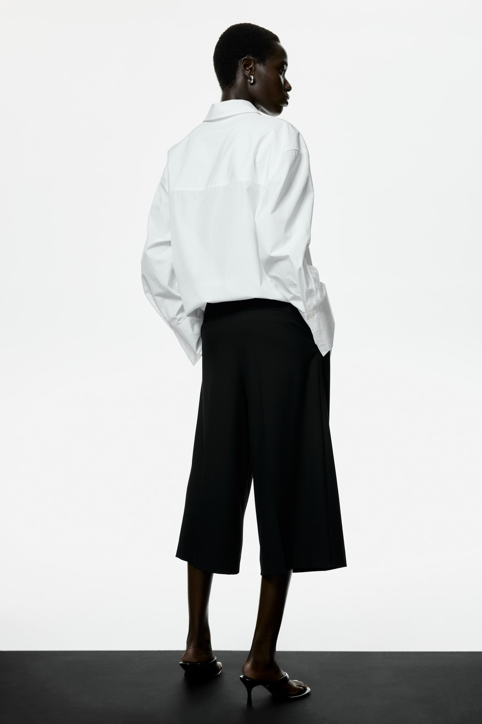 Wide culottes - Black - 3