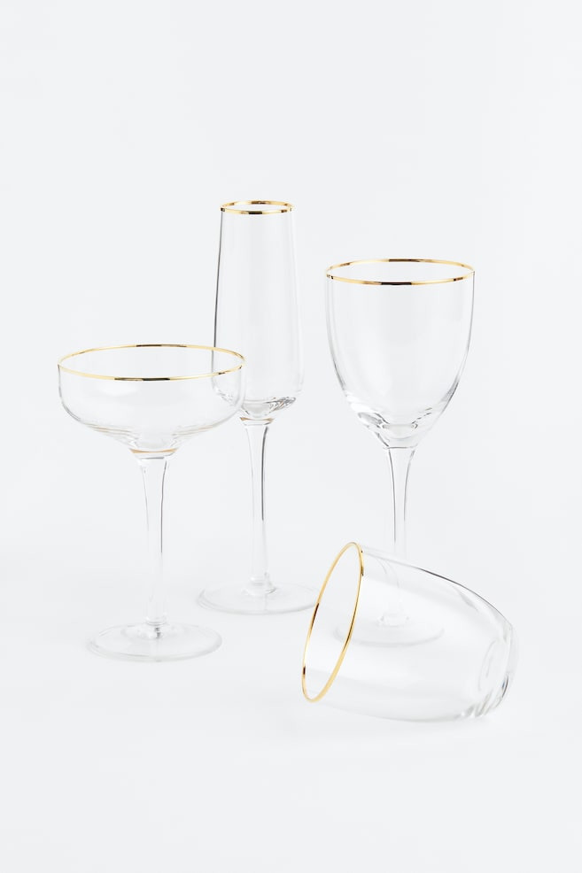 Champagneglas - Klart glas - 4