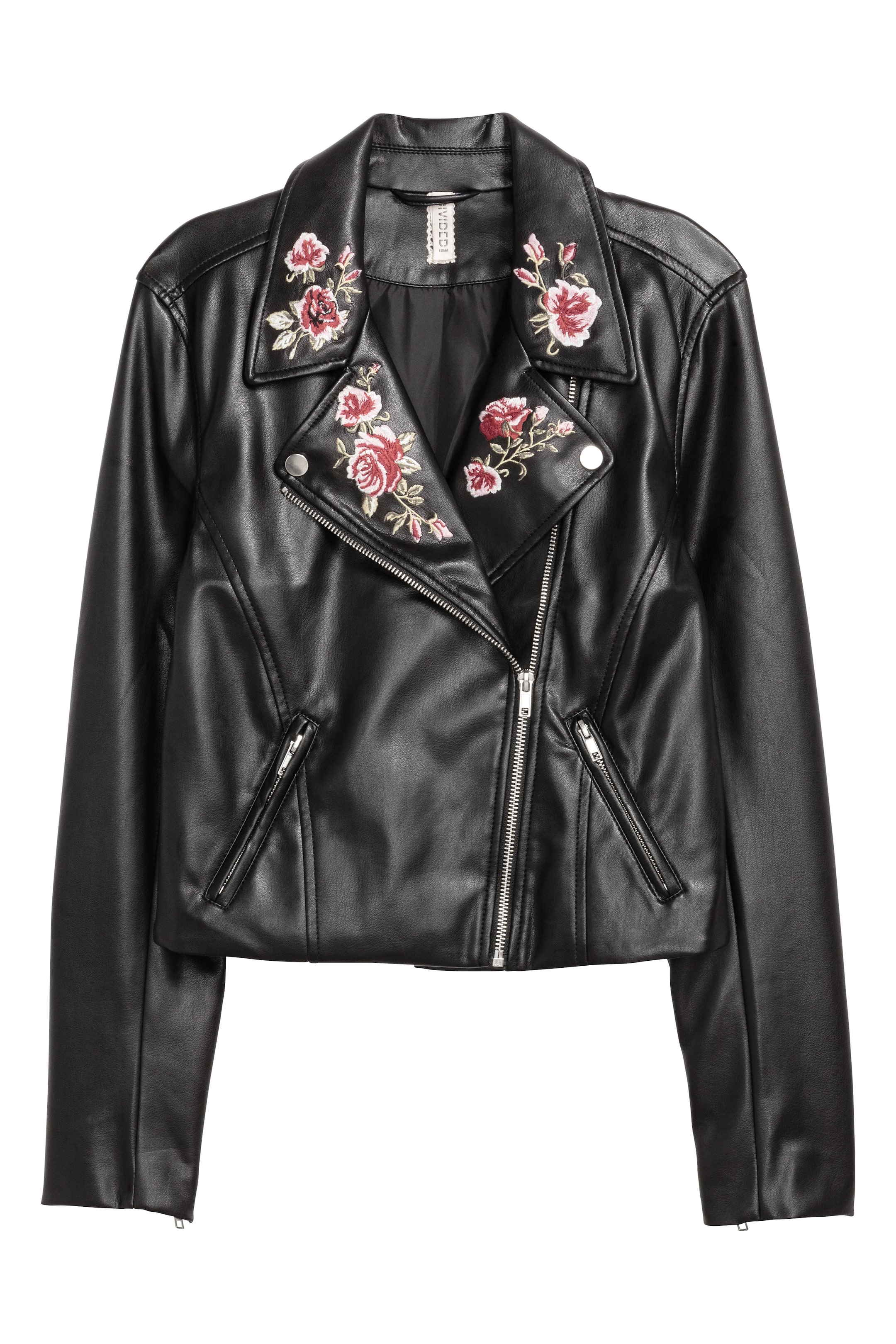 Voir une image plus grande: Veste de style motard brodée - Black - Ladies | H&M CA 1