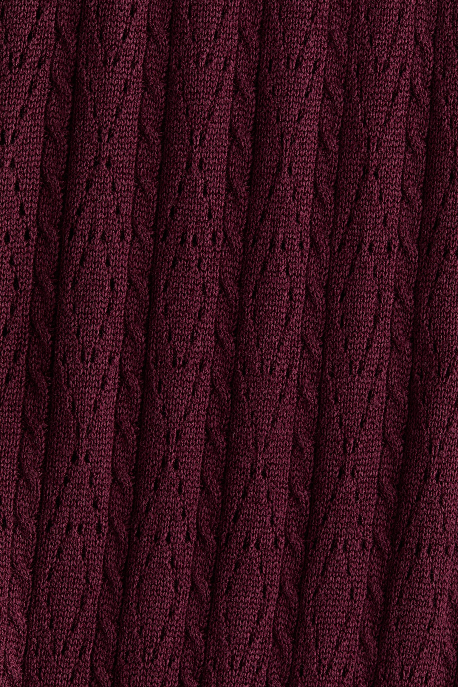 Женские брюки H&M Pointelle-Knit, цвет: Бордовый — фото 6