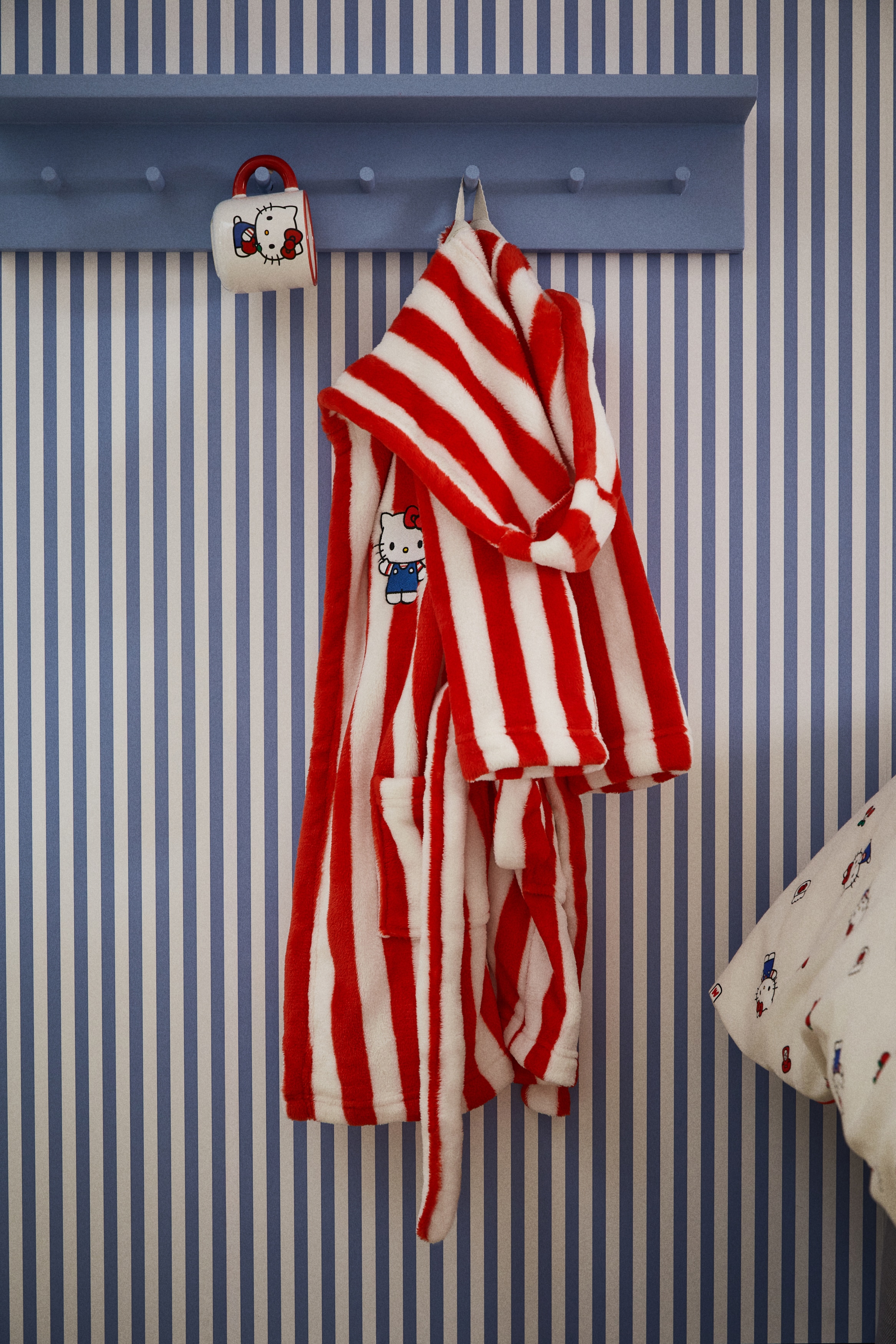 Polarowy szlafrok - Czerwony/Hello Kitty