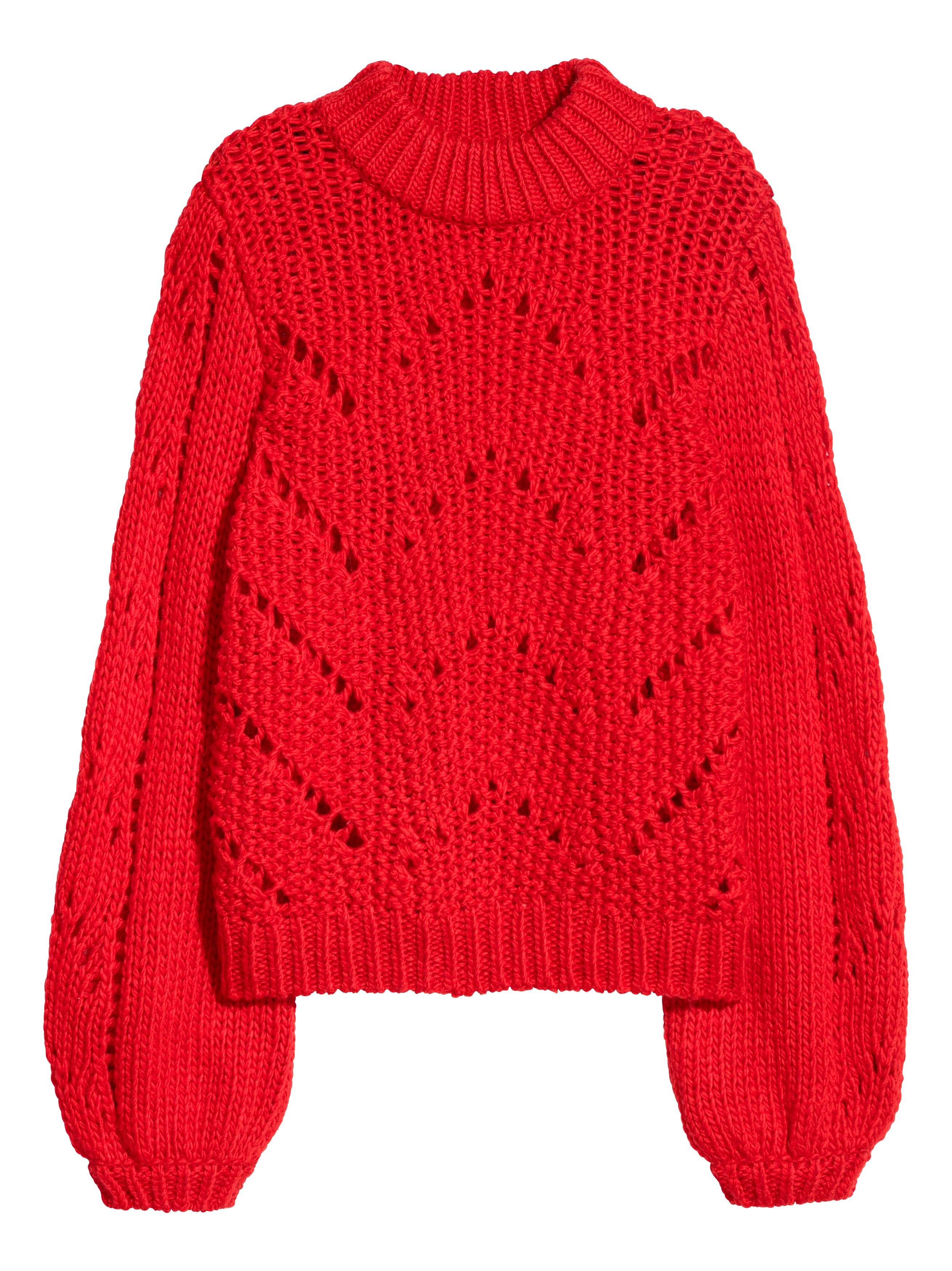 h&m red jumper womens