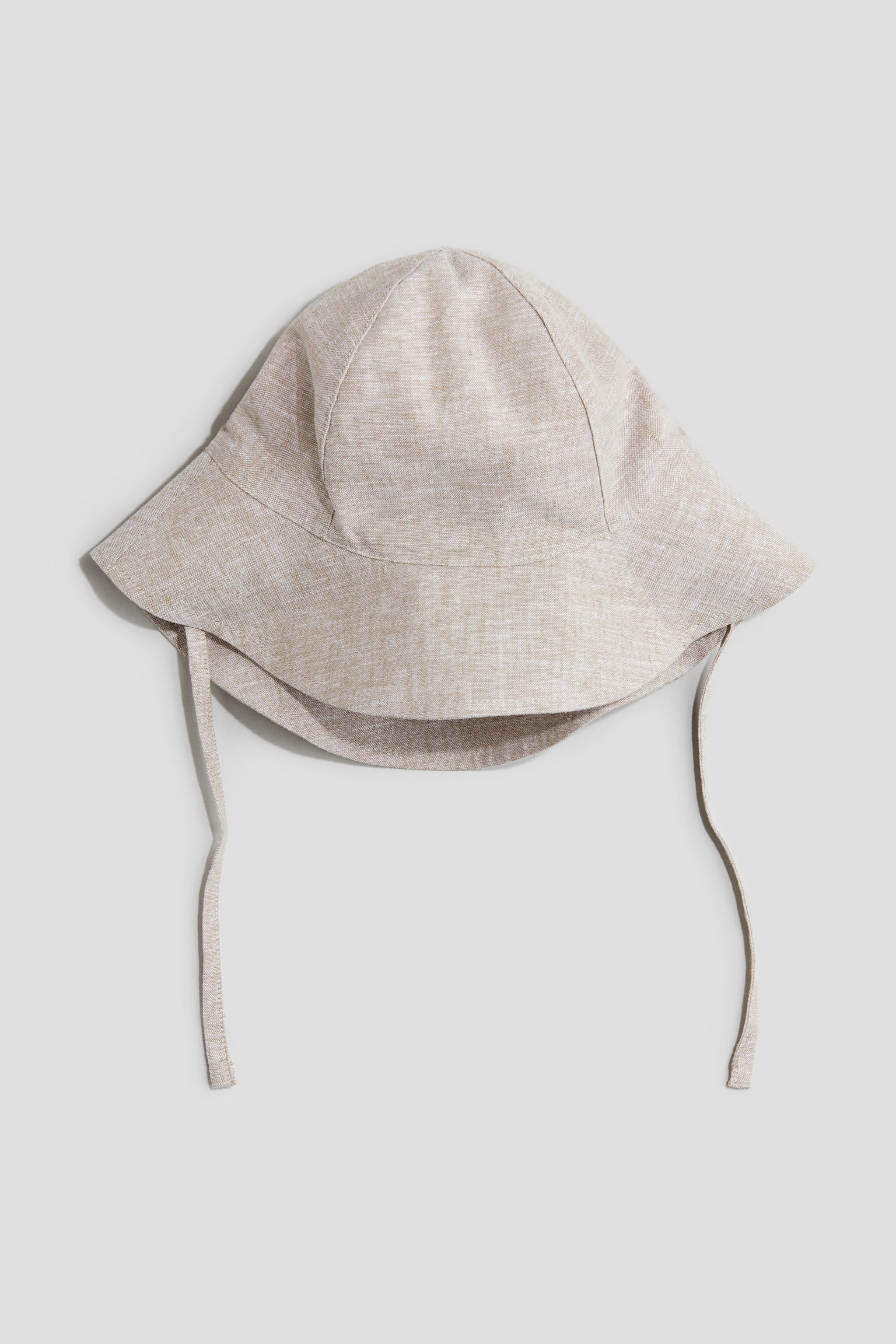 Linen-blend sun hat - Light beige - 1