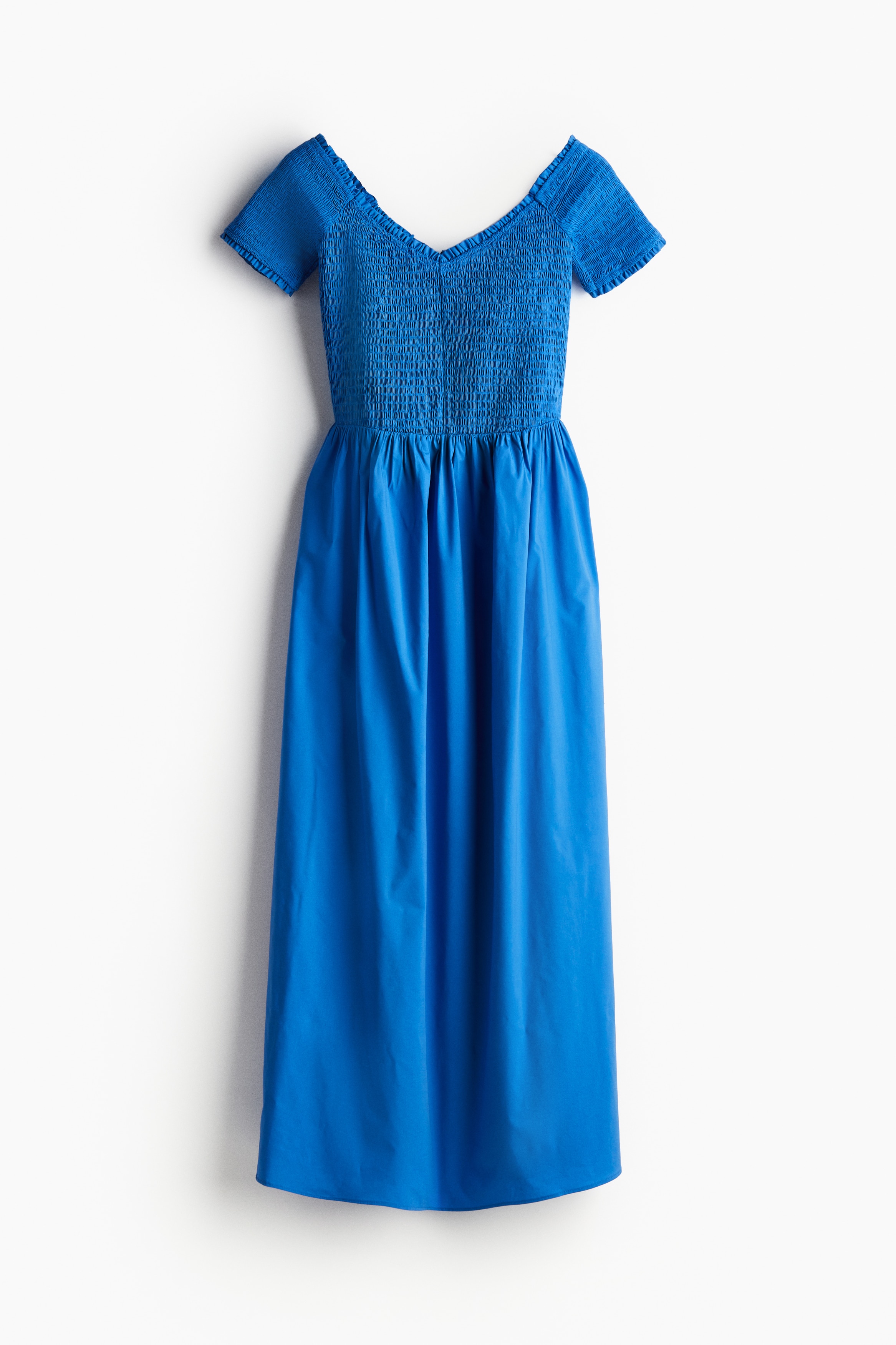 Signore - Blu acceso Abito a spalle scoperte con smock - Size: XL  - H&M